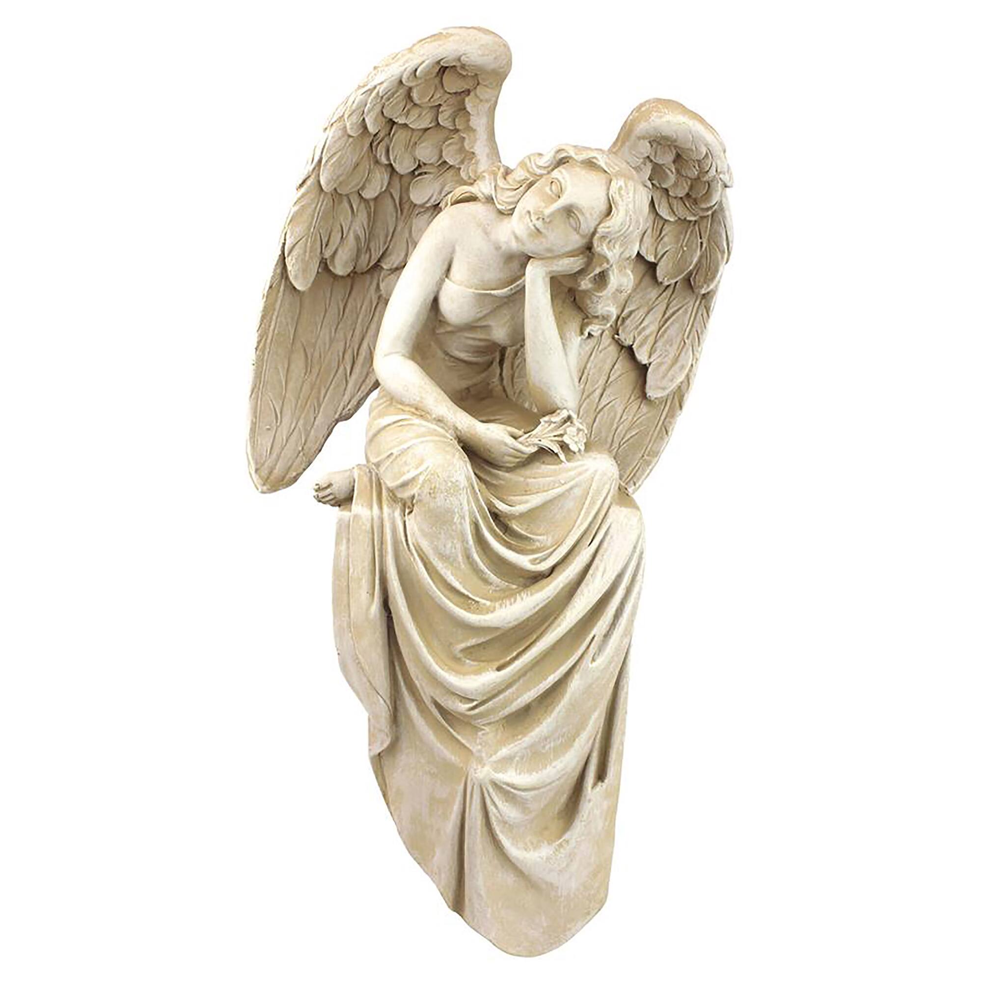 Design Toscano 15&#x22; Resting Grace Sitting Angel Statue