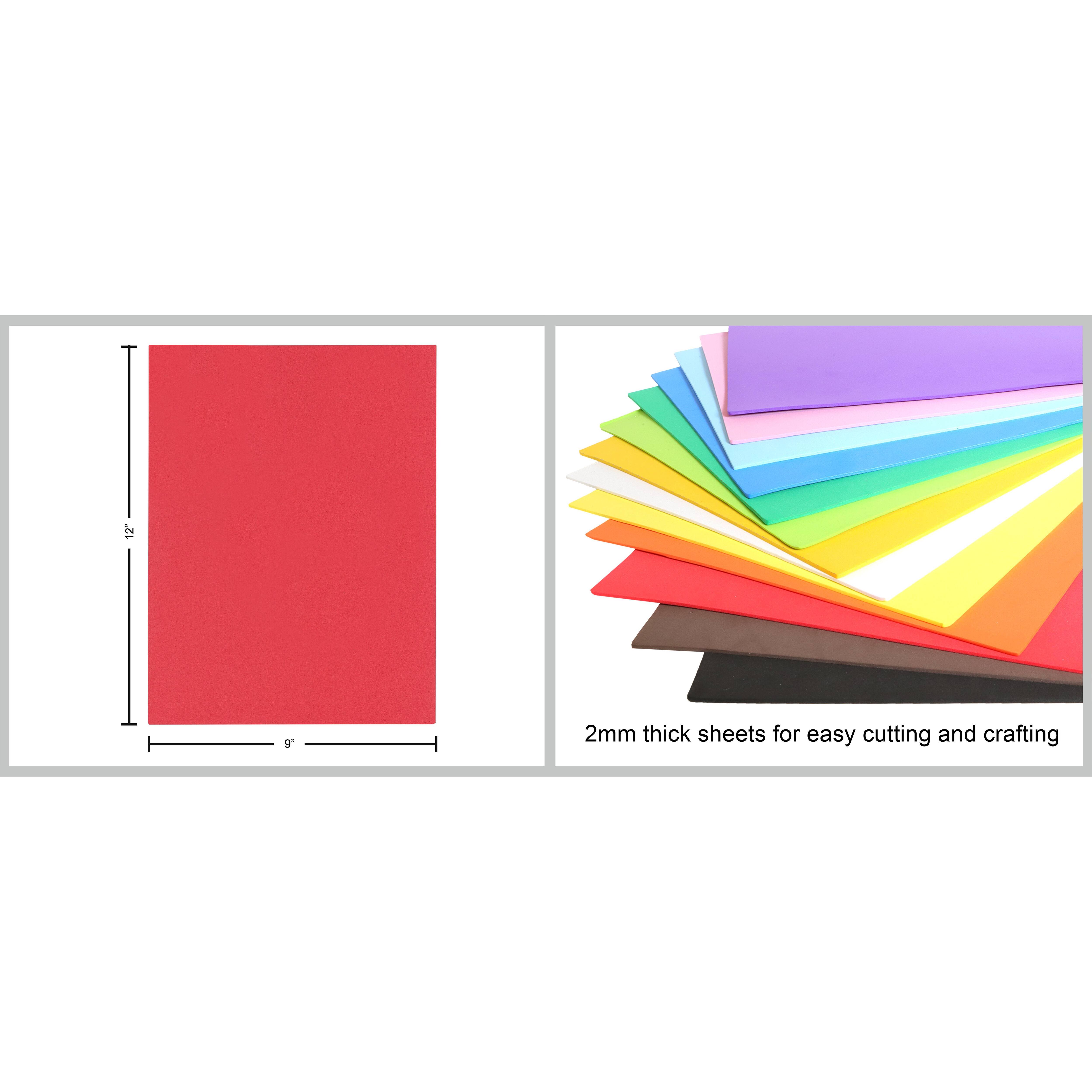 Essentials by Leisure Arts 9&#x22; x 12&#x22; Foam Sheets, 15ct.