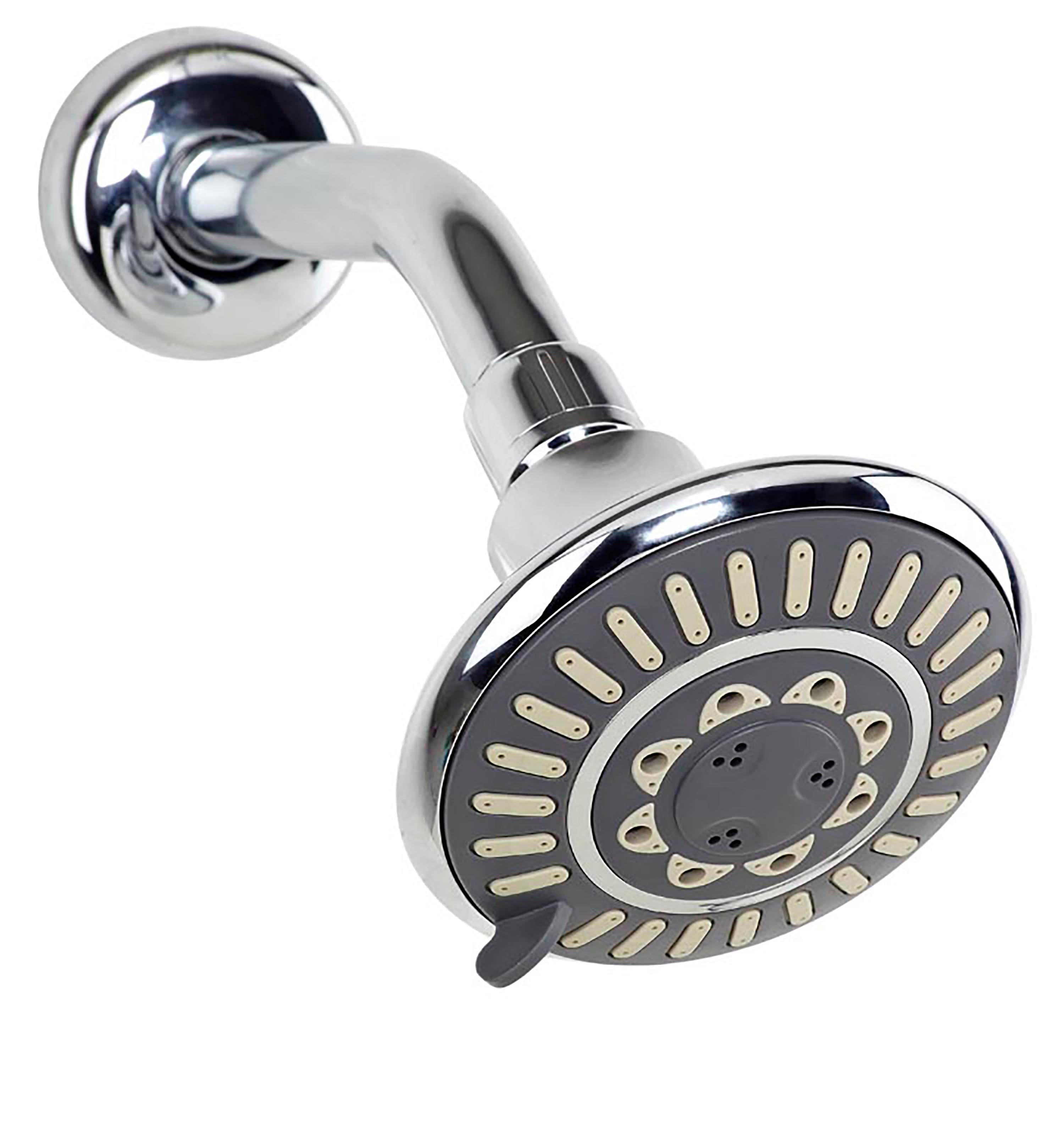 Bath Bliss Chrome 5 Function Deluxe Shower Head