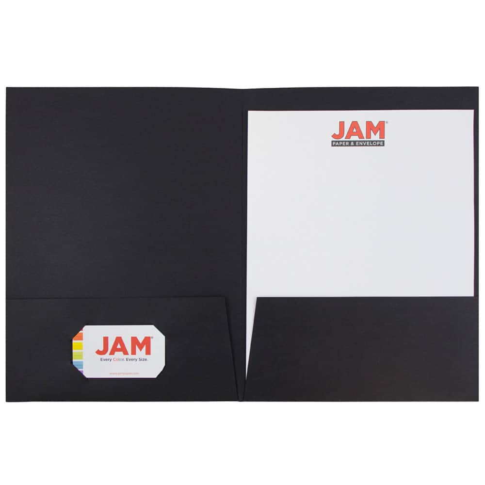 JAM Paper Assorted Color Linen Textured 2-Pocket Folders, 6ct.
