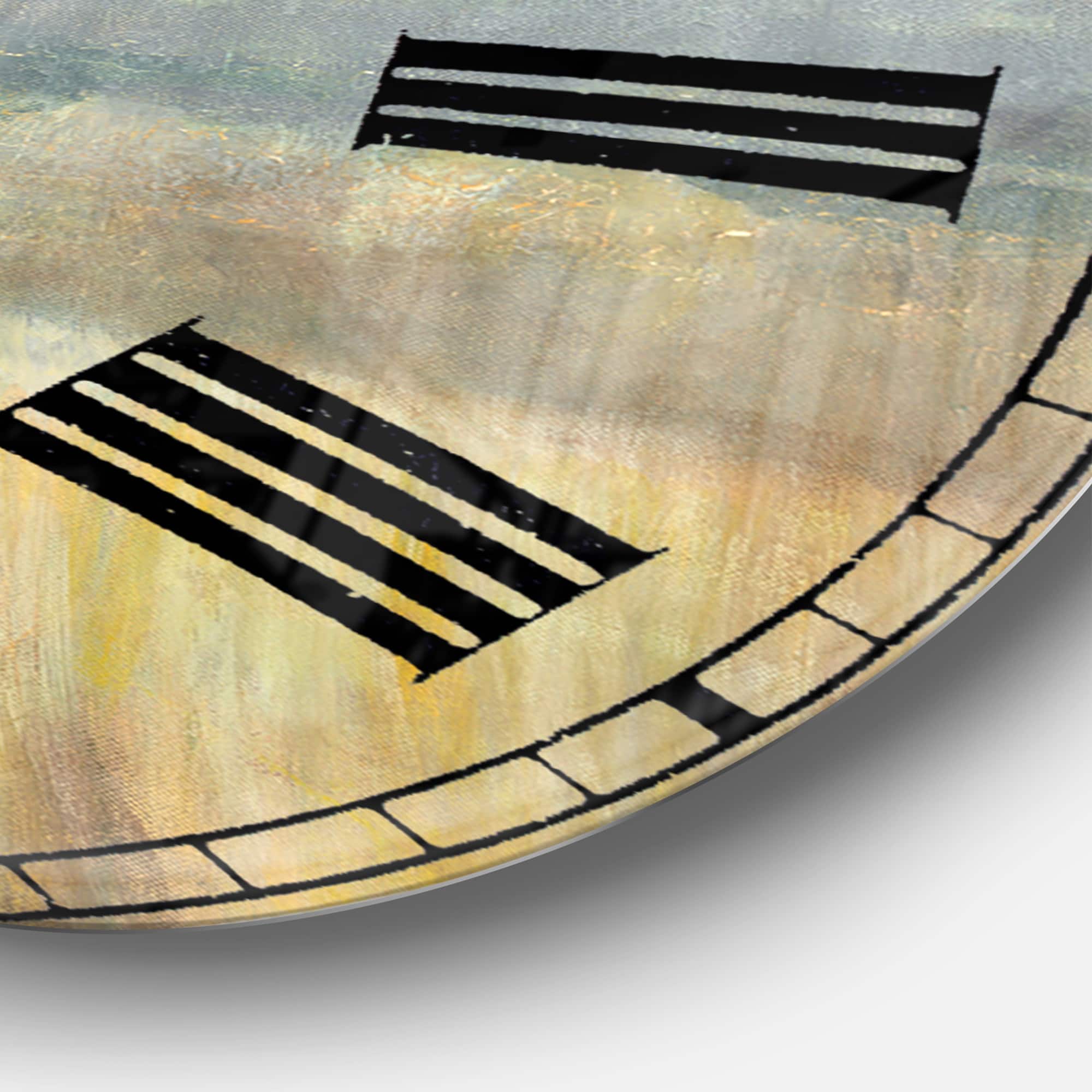 Designart 'Autumn Landscape Farmhouse Wall Clock