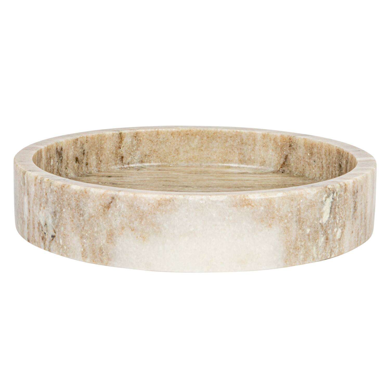 Hello Honey&#xAE; 8&#x22; Beige Marble Bowl Dish