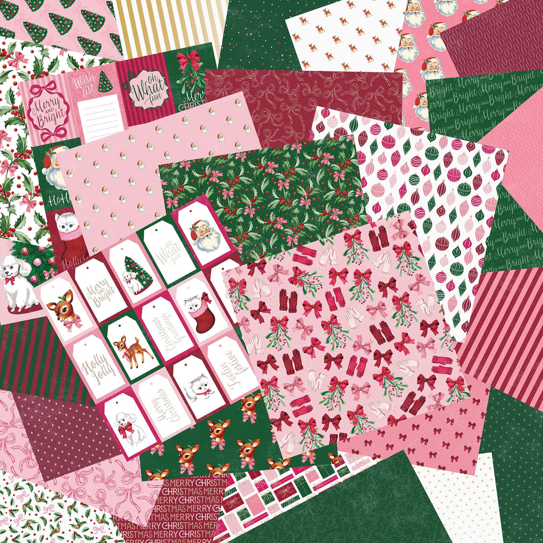 12" x 12" Holly Jolly Paper Pad, 58 Sheets by Recollections™