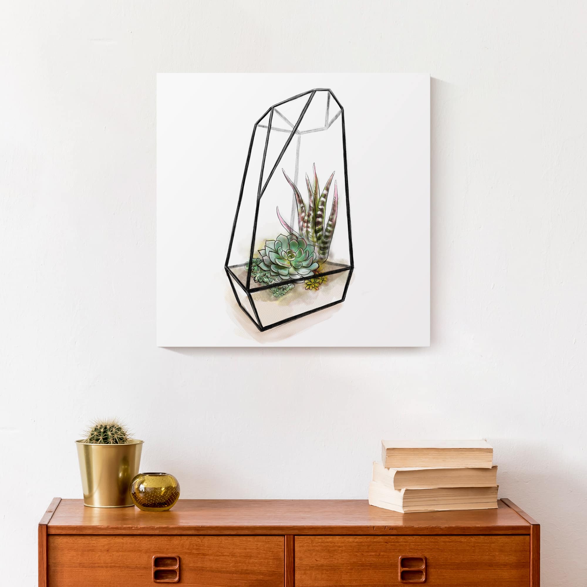Terrarium 16" x 16" Canvas Wall Art