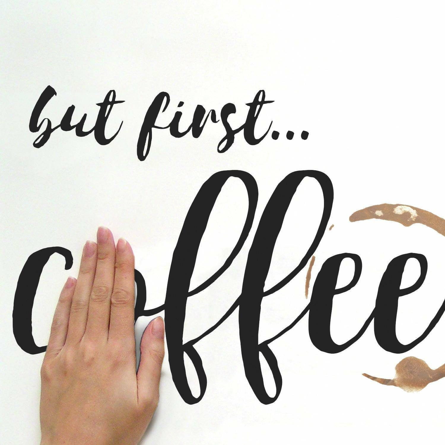 RoomMates But First Coffee Peel & Stick Wall Decals