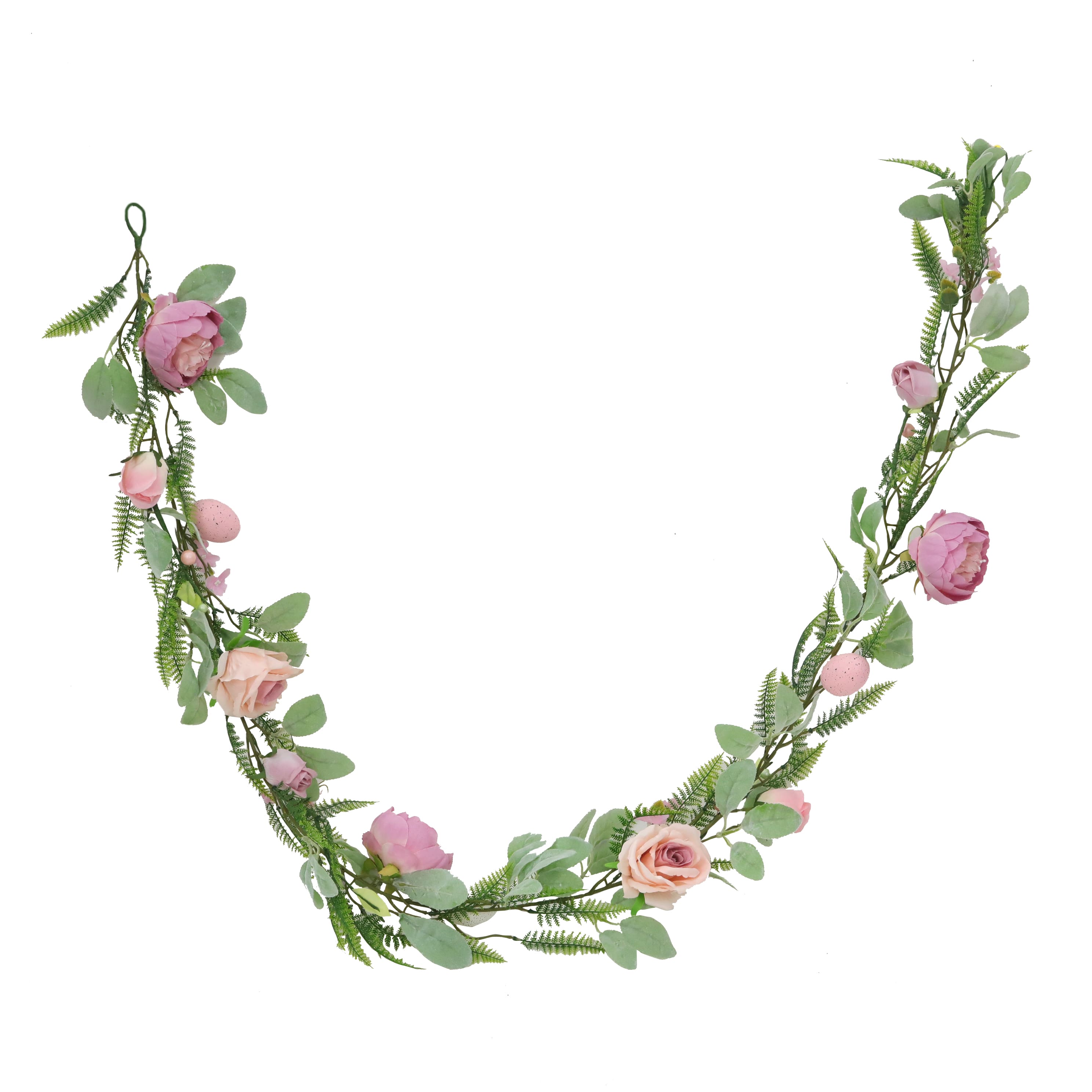 6ft. Easter Rose with Eggs Garland by Ashland&#xAE;