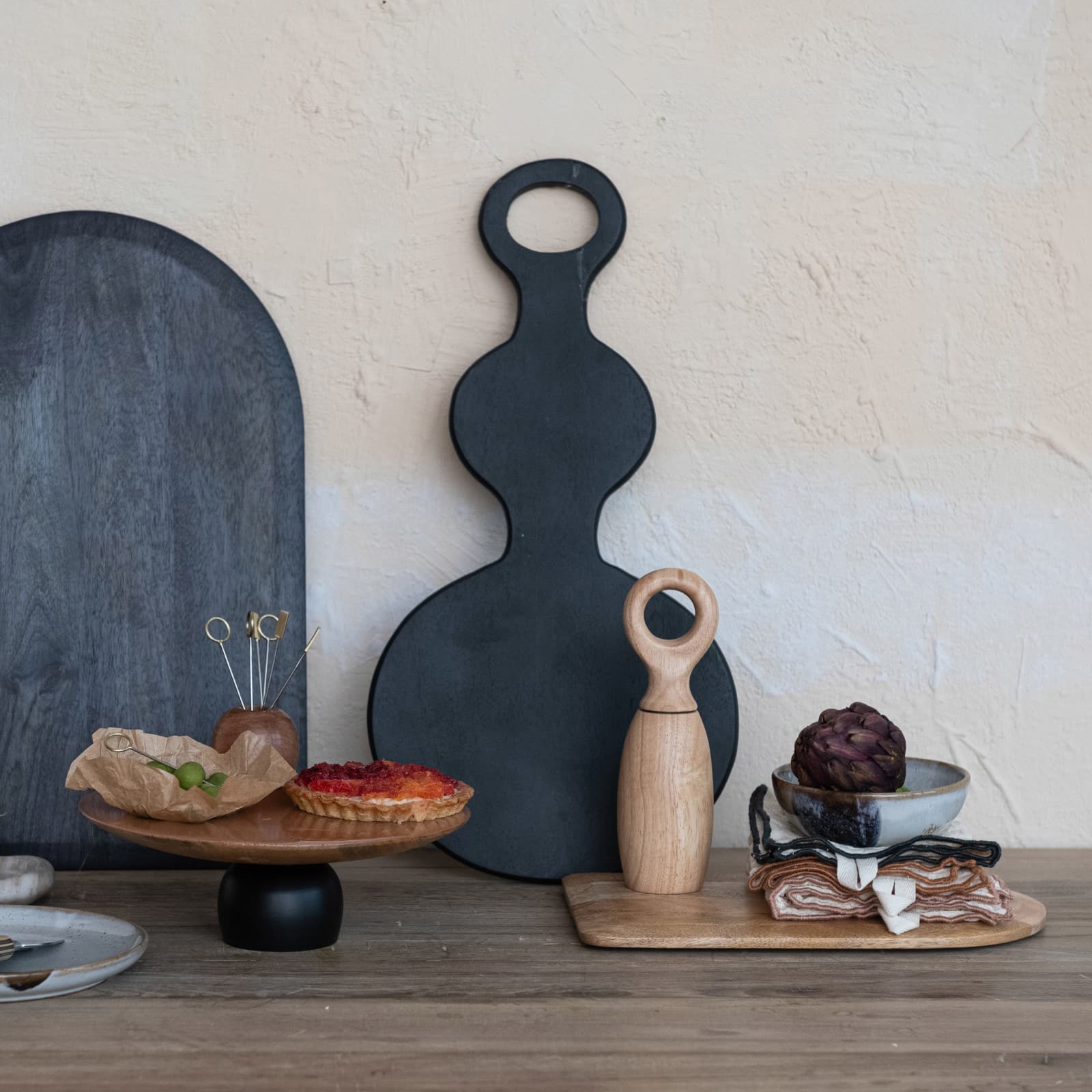 Hello Honey® 12" Artisanal Mango Wood Cheese & Cutting Board