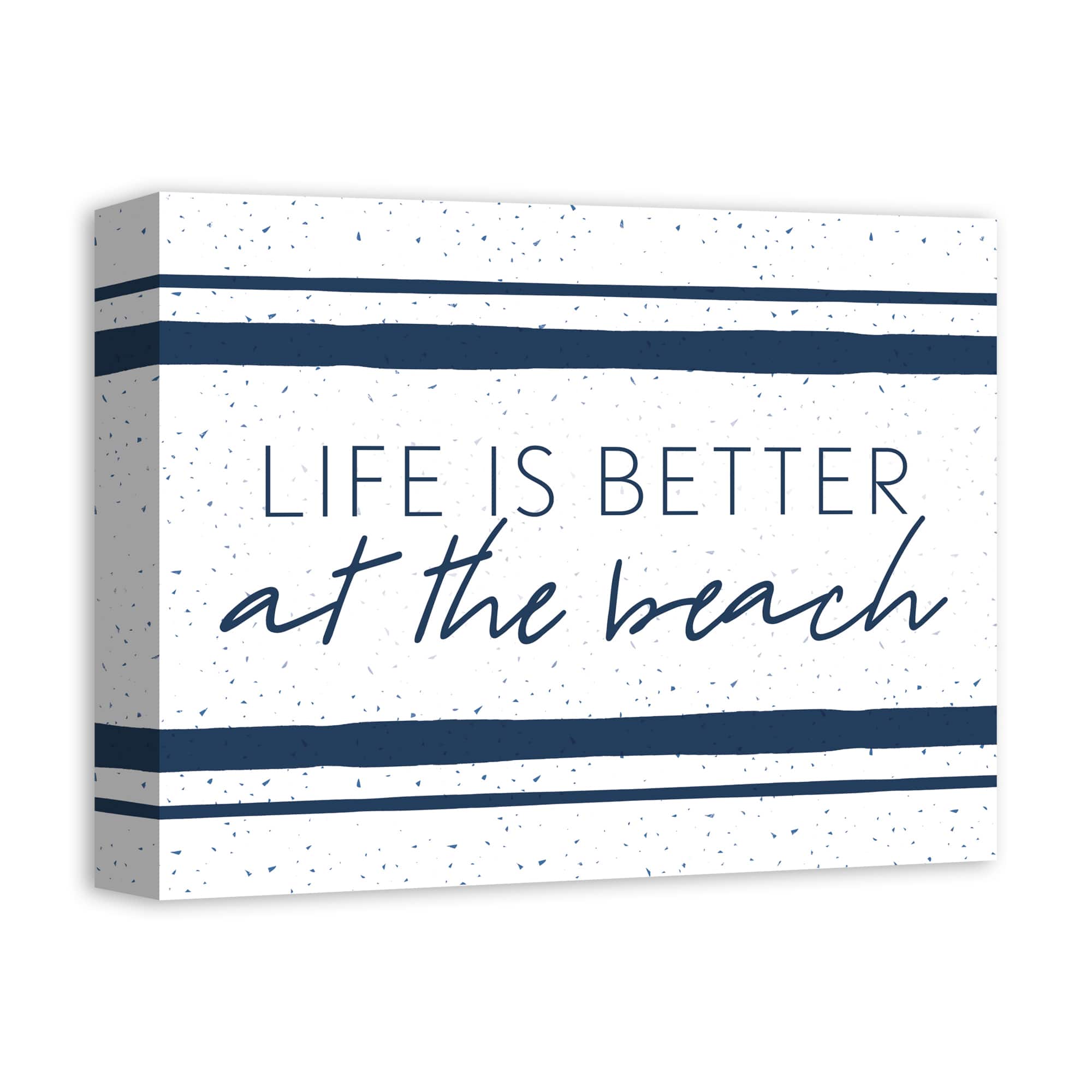 Life Is Better At The Beach 11" x 14" Canvas Wall Art
