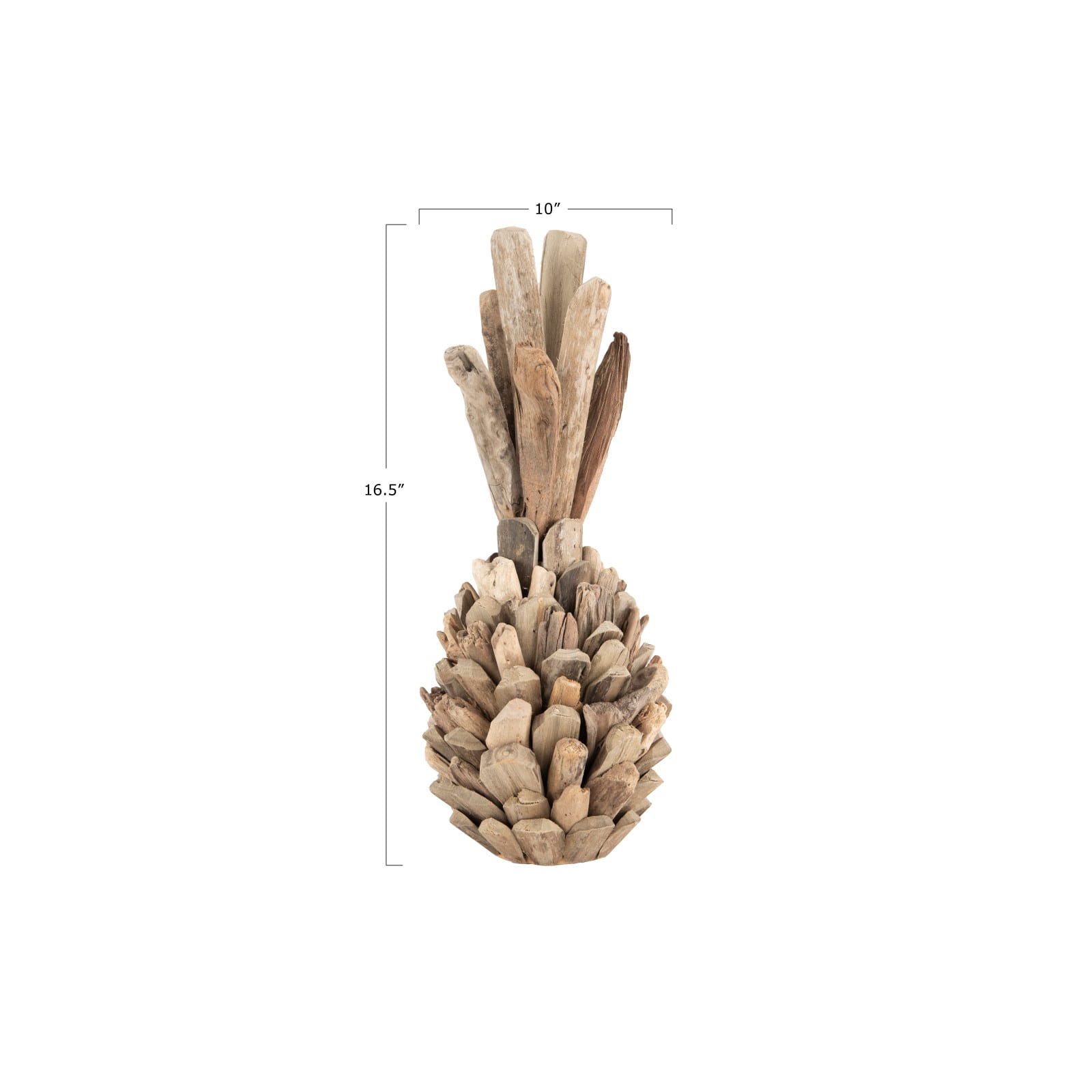 Hello Honey® 16.5" Driftwood Pineapple Tabletop Accent