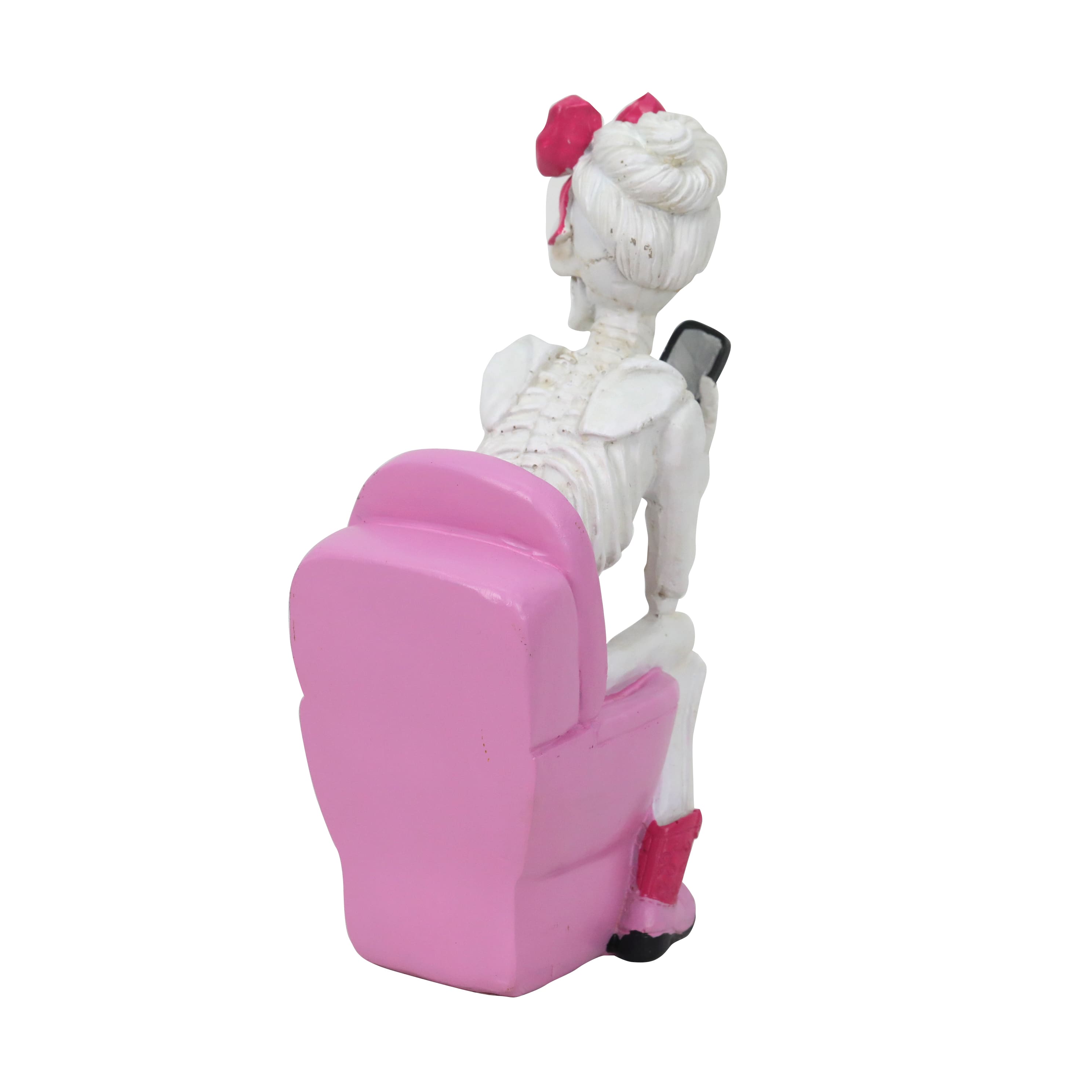 7.25&#x22; Cowgirl Skeleton on a Toilet by Ashland&#xAE;
