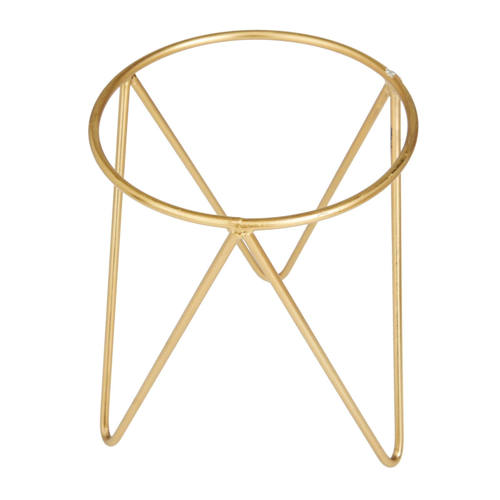 Gold Modern Planter, Set of 2&#x22; 6&#x22;, 6&#x22;