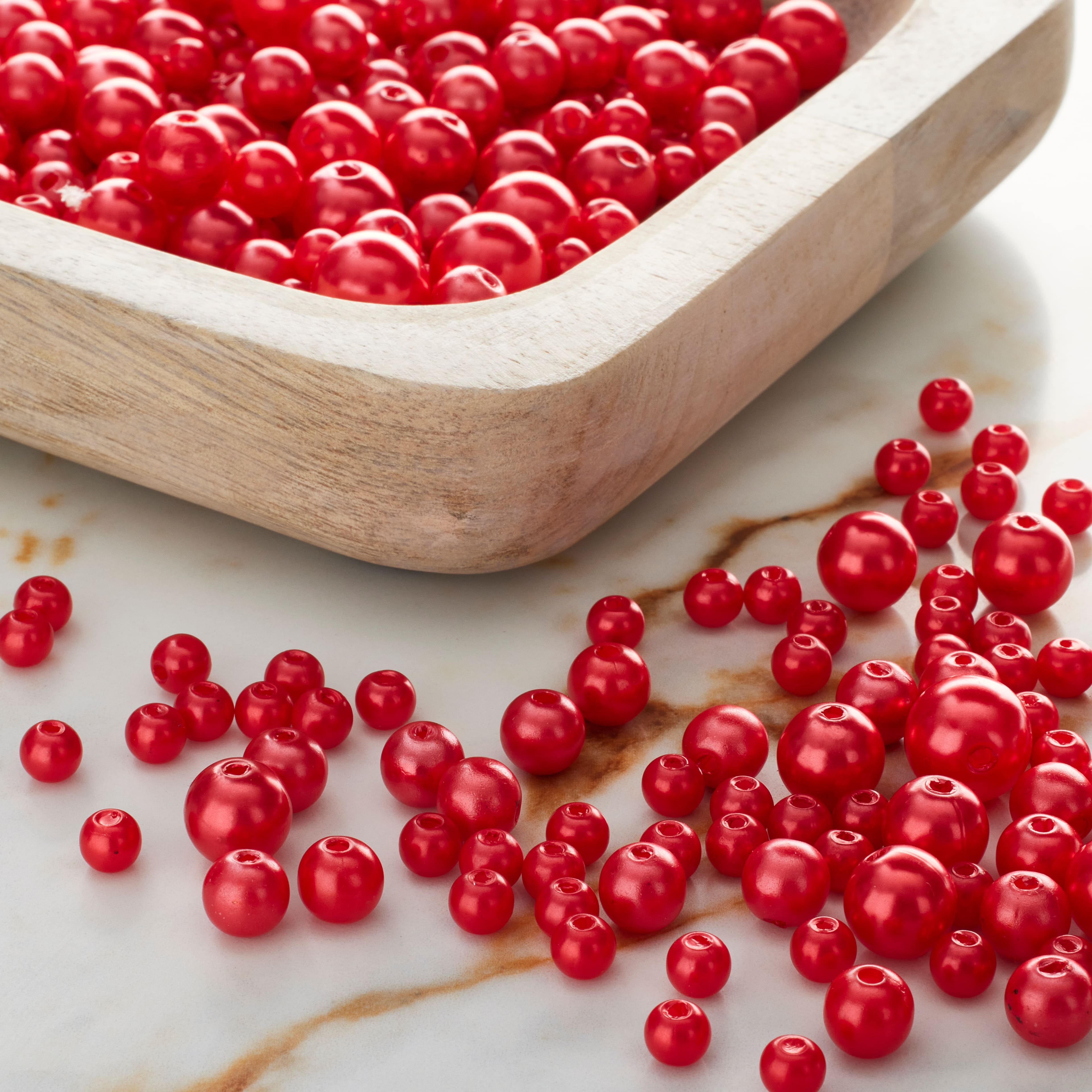 Plastic Round Pearl Beads by Bead Landing&#x2122;