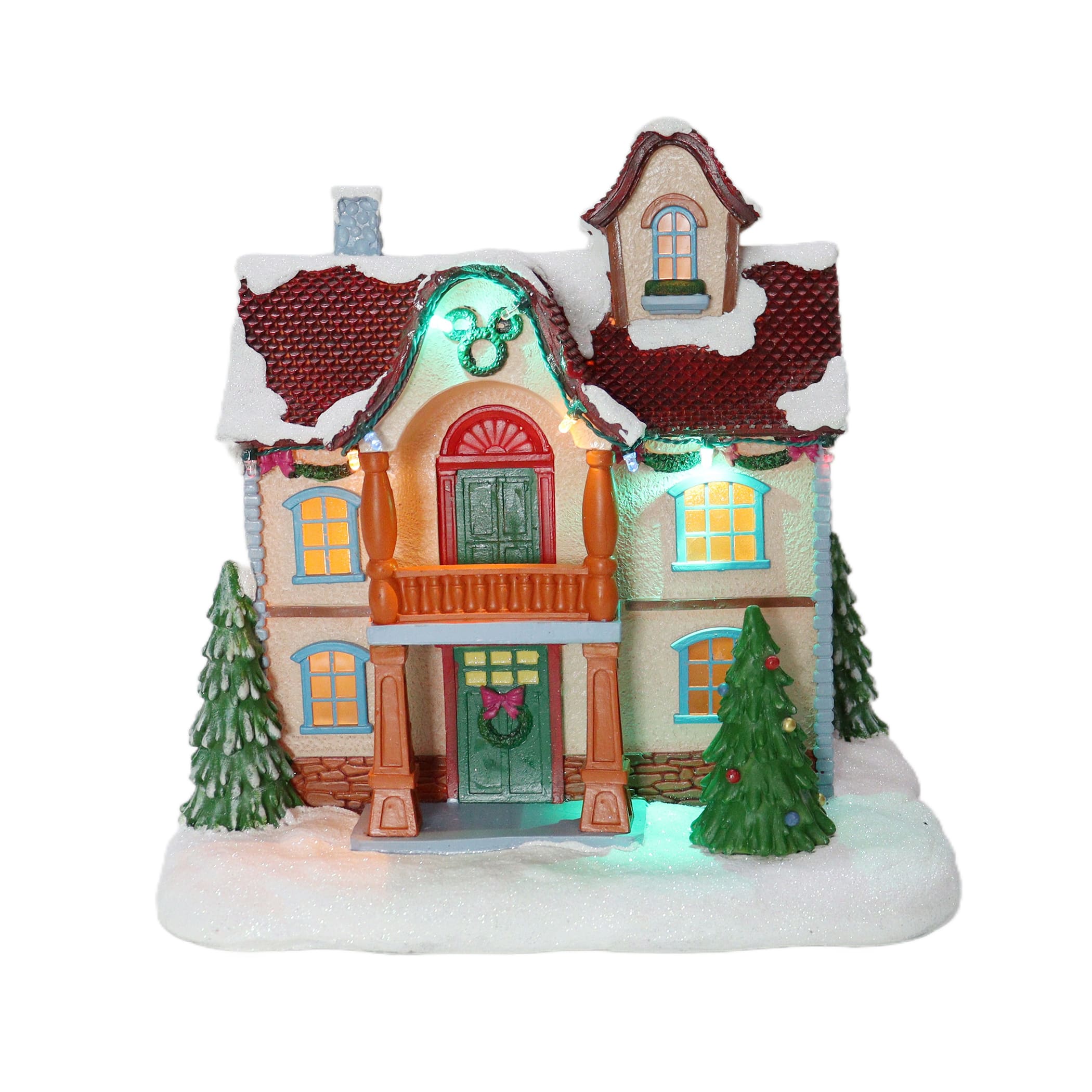 Disney&#xAE; Mickey &#x26; Friends Lighted Christmas Village, 12ct.