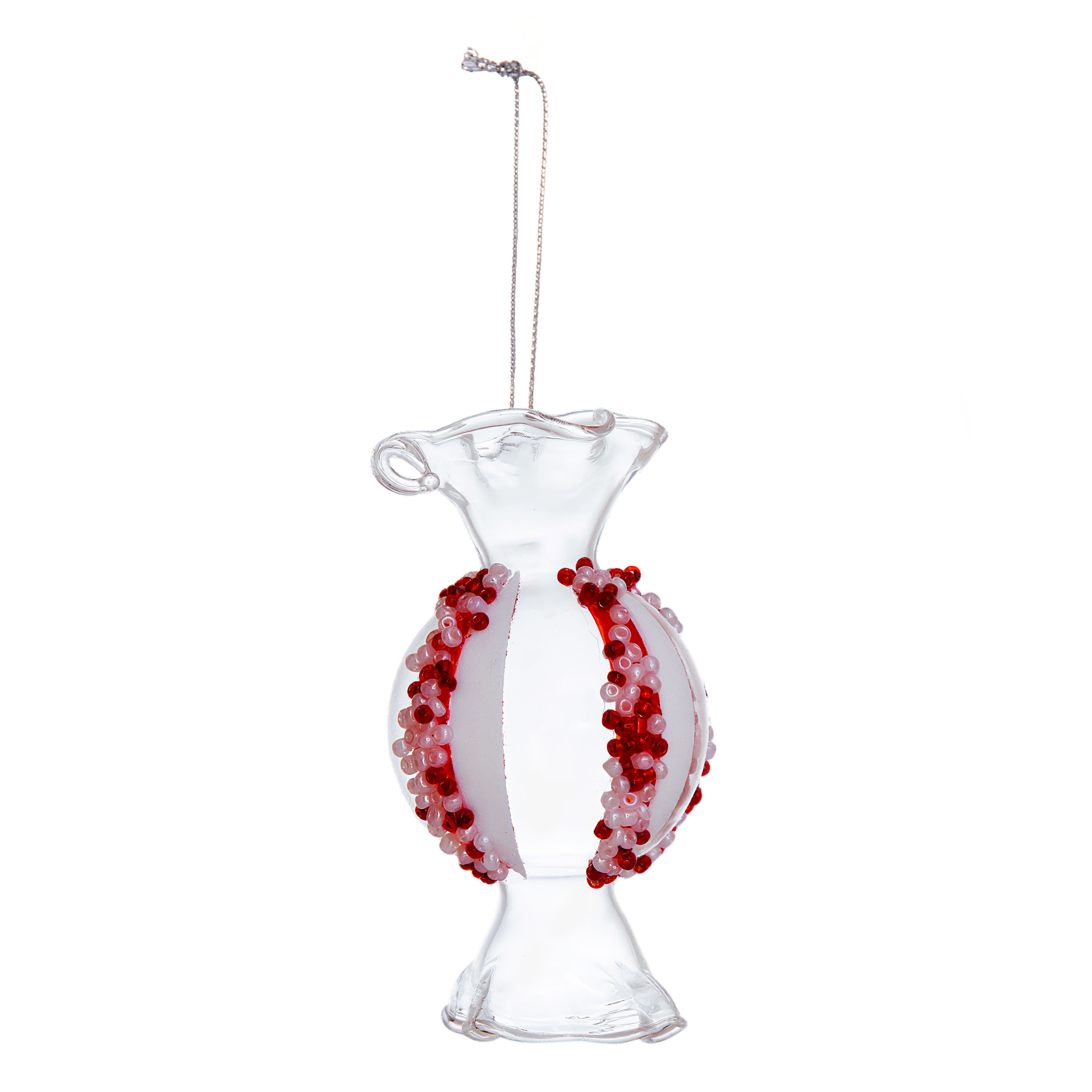 4.5&#x22; Peppermint Candy Glass Ornament by Ashland&#xAE;