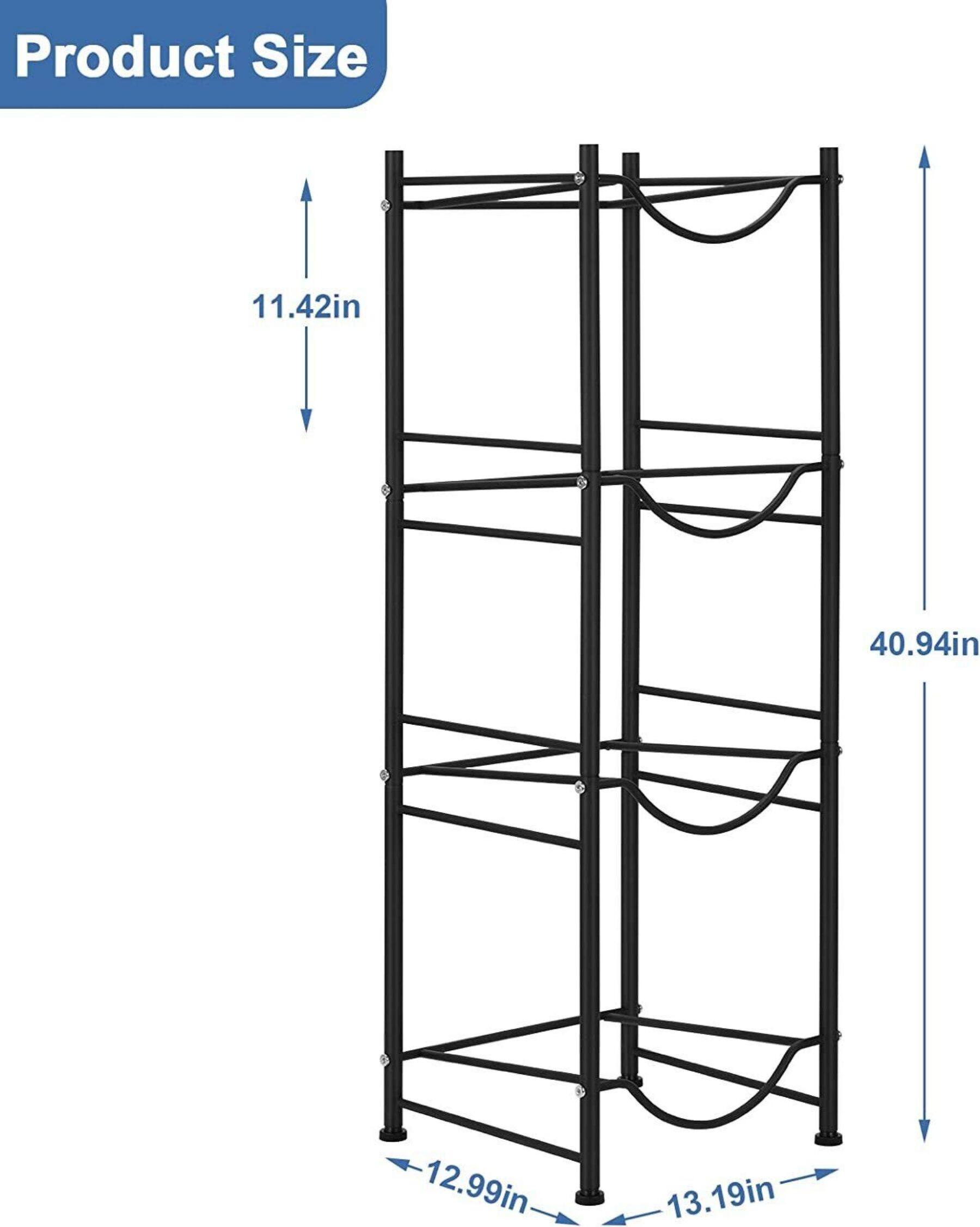 41&#x22; 5-Gallon Water Jug Holder Storage Rack