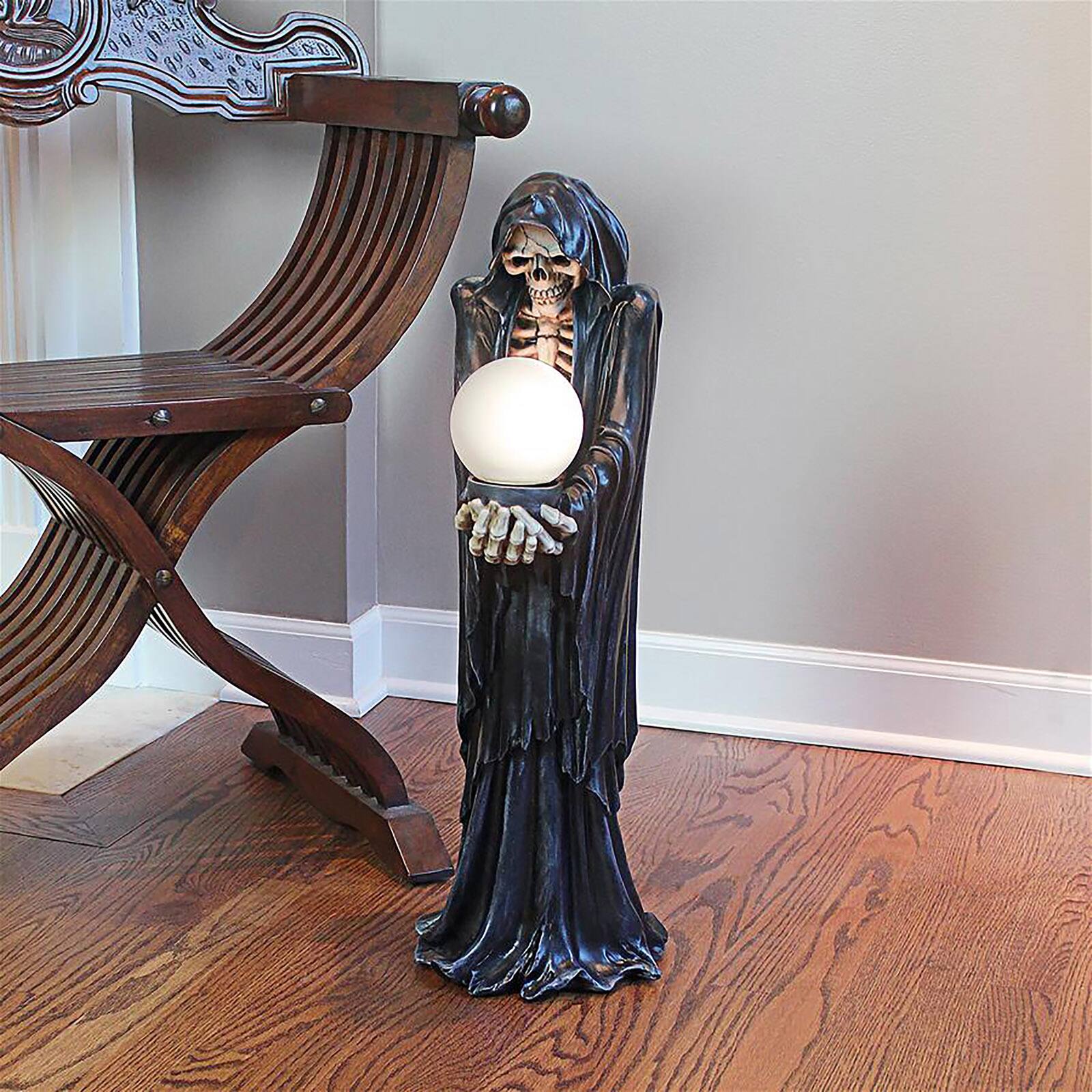 Design Toscano 26.5&#x22; Grim Reaper Illuminated Evil Spector Statue