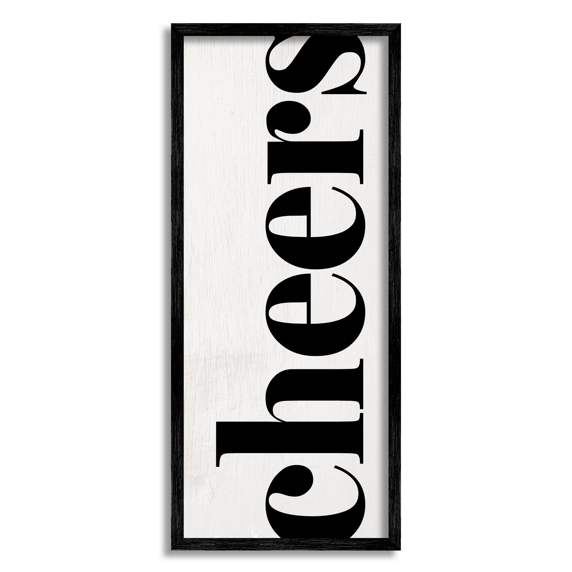 Stupell Industries Cheers Holiday Kitchen Sign Framed Giclee Art