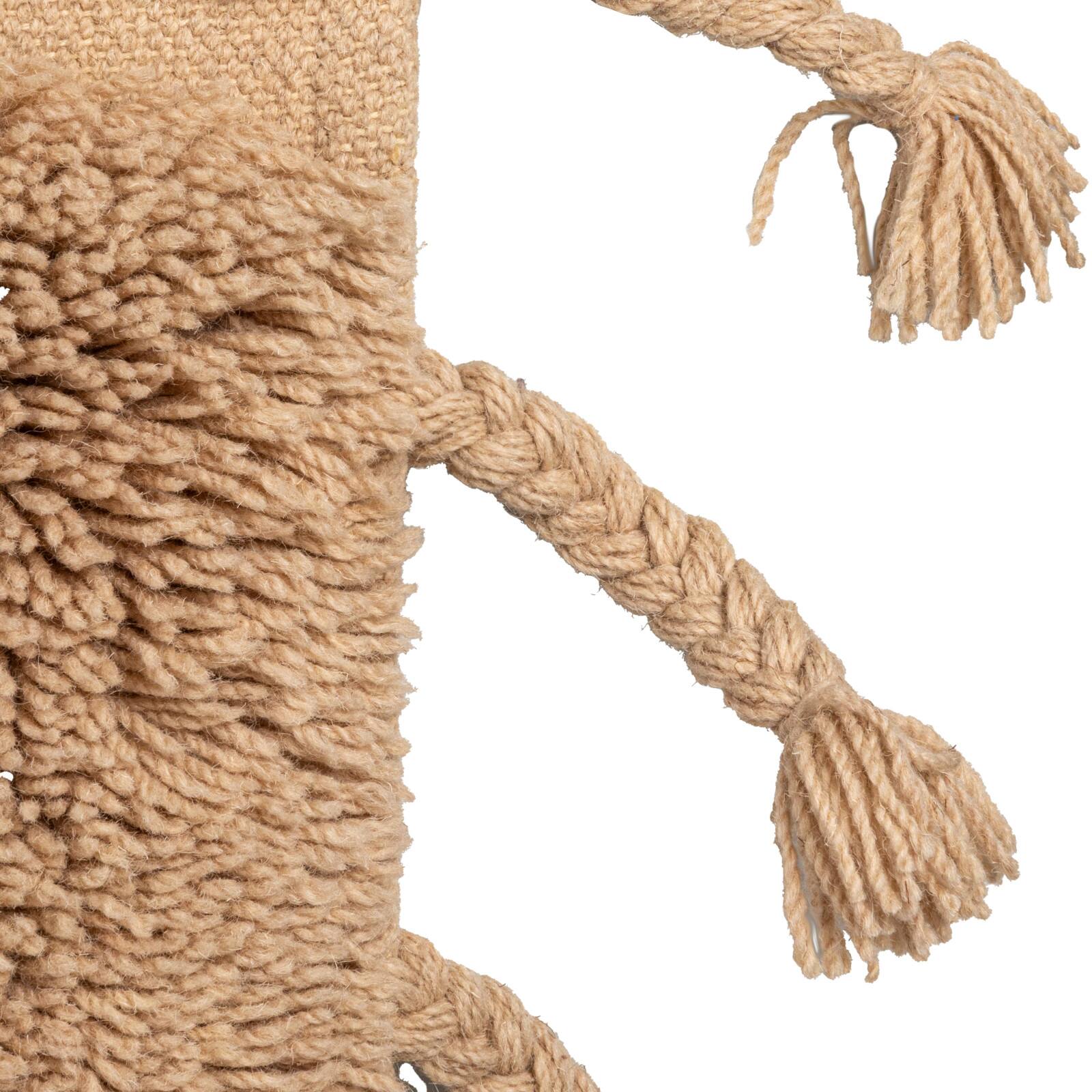 Hello Honey® 71" x 47" Natural Tactile Elegance Hand-Woven Rug