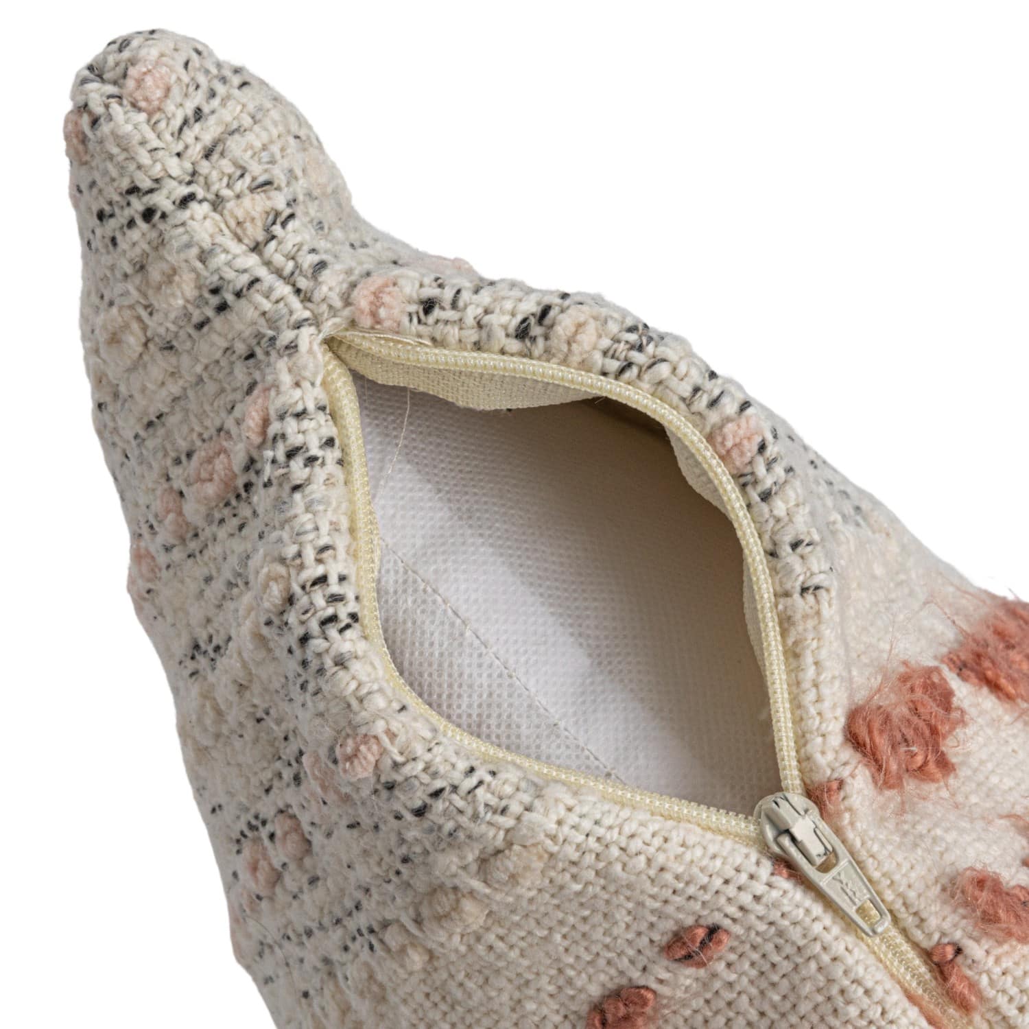 Hello Honey® 18" Multicolor Stripes & Embroidery Pillow