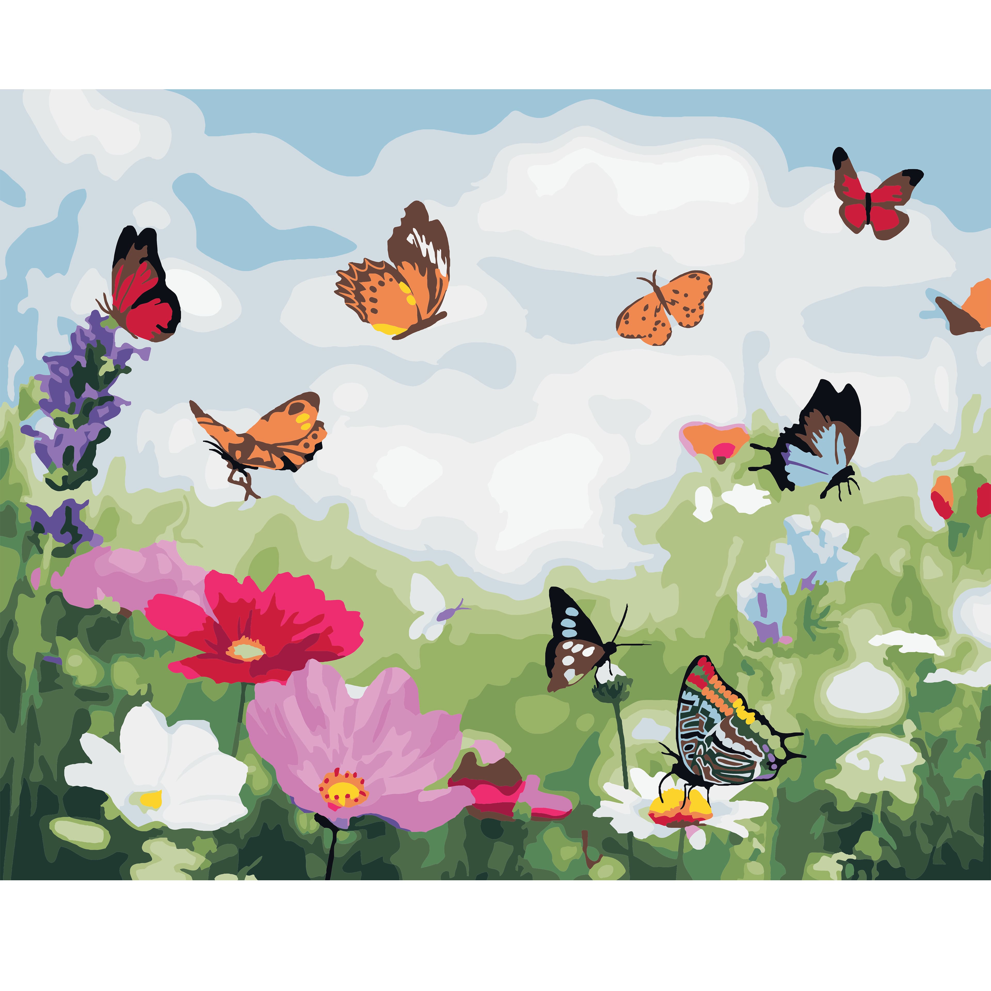 Butterfly Field Paint-by-Number Kit by Artist&#x27;s Loft&#xAE;