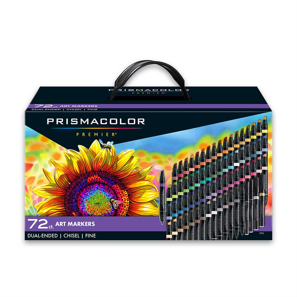 Prismacolor® Premier® Dual-Ended 72 Colour Sunflower Box Art Marker Set
