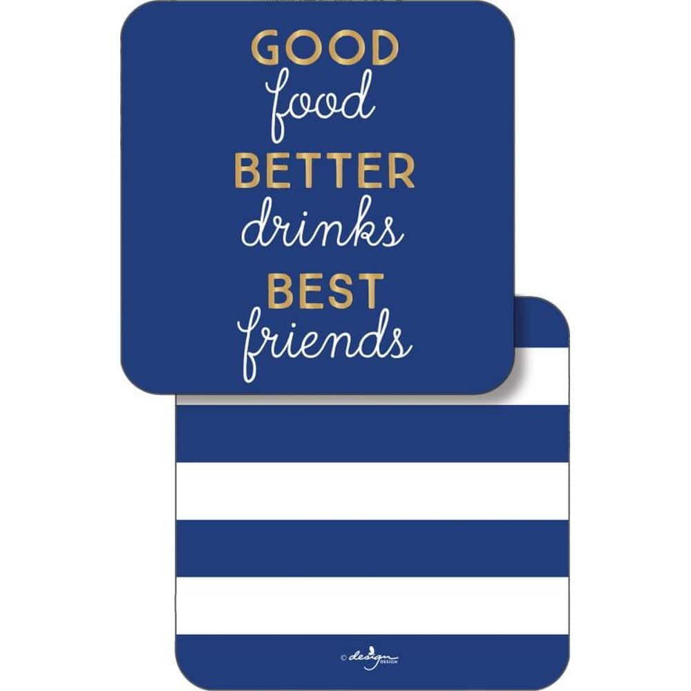 JAM Paper Good Better Best Coasters, 60ct.