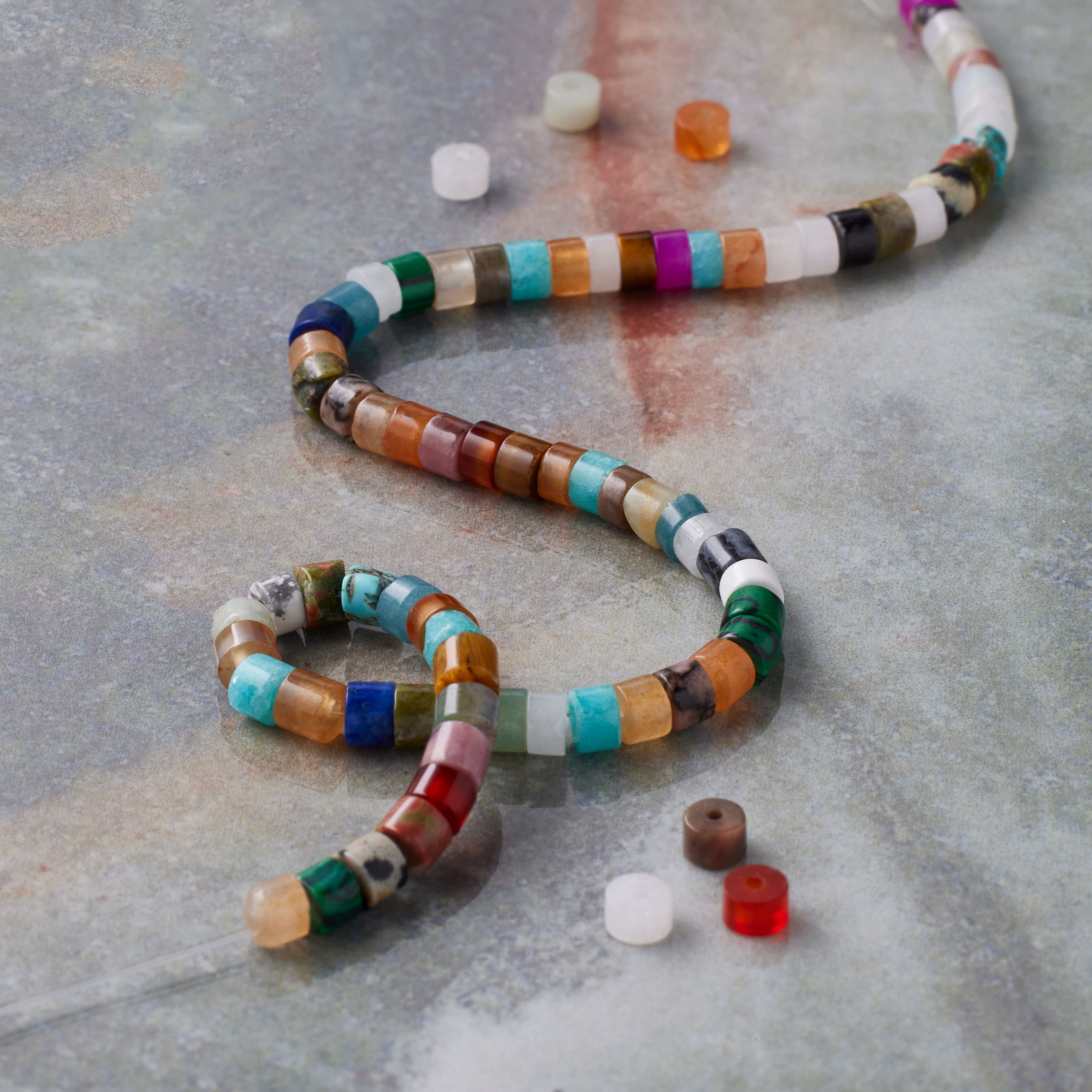 Mixed Stone Heishi Beads by Bead Landing&#x2122;