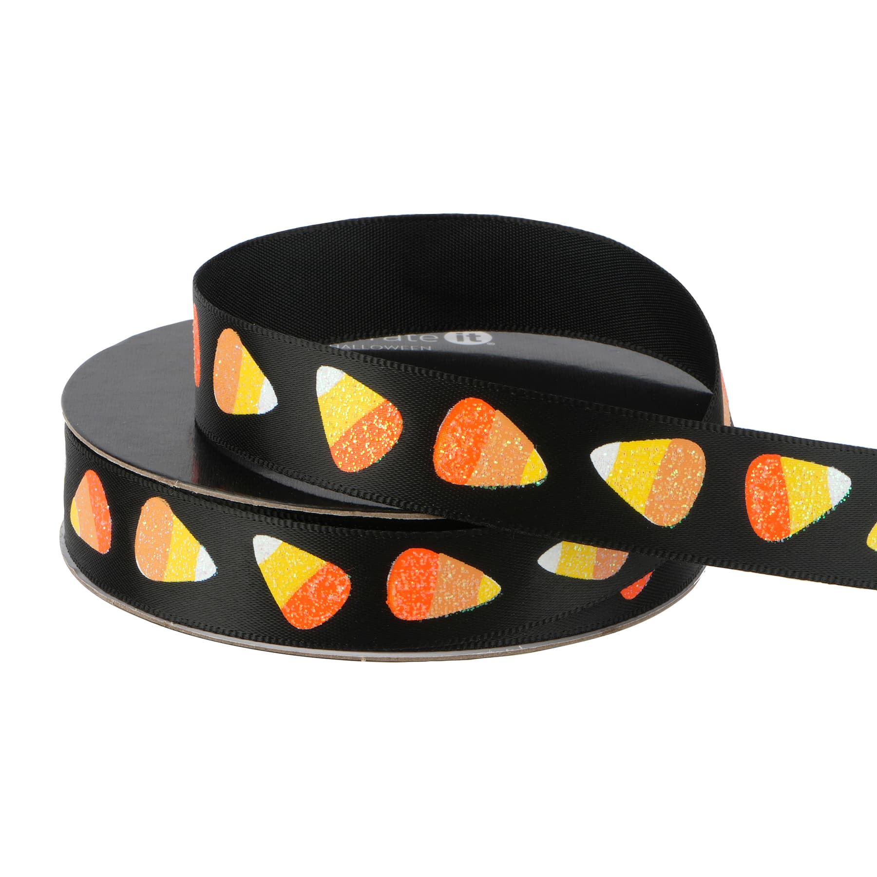 5/8" x 4yd. CGlitter andy Corn Ribbon by Celebrate It® Halloween