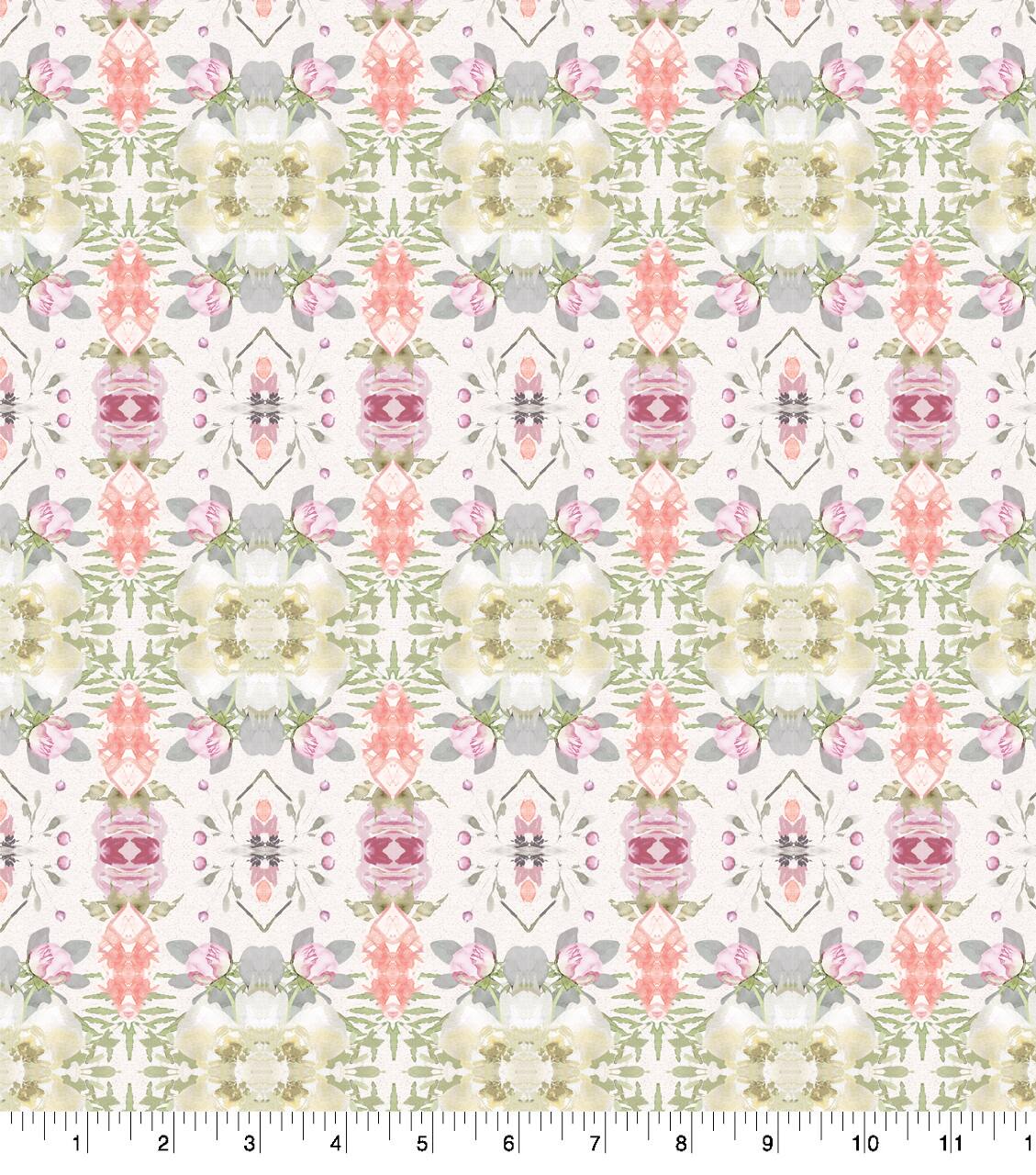 Suzanne Nicoll Mirrored Geometric Cotton Fabric