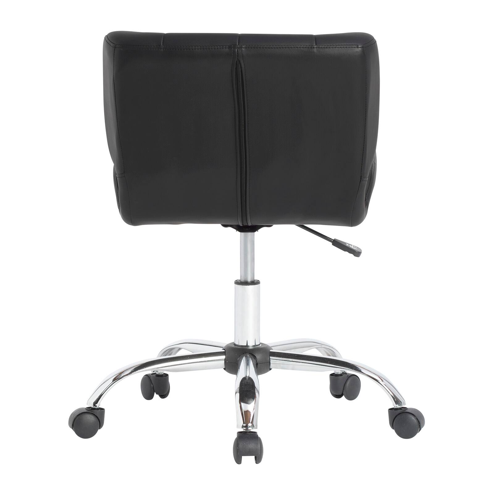 Calico Designs Crest Black Mobile Office Task Chair with Adjustable Height