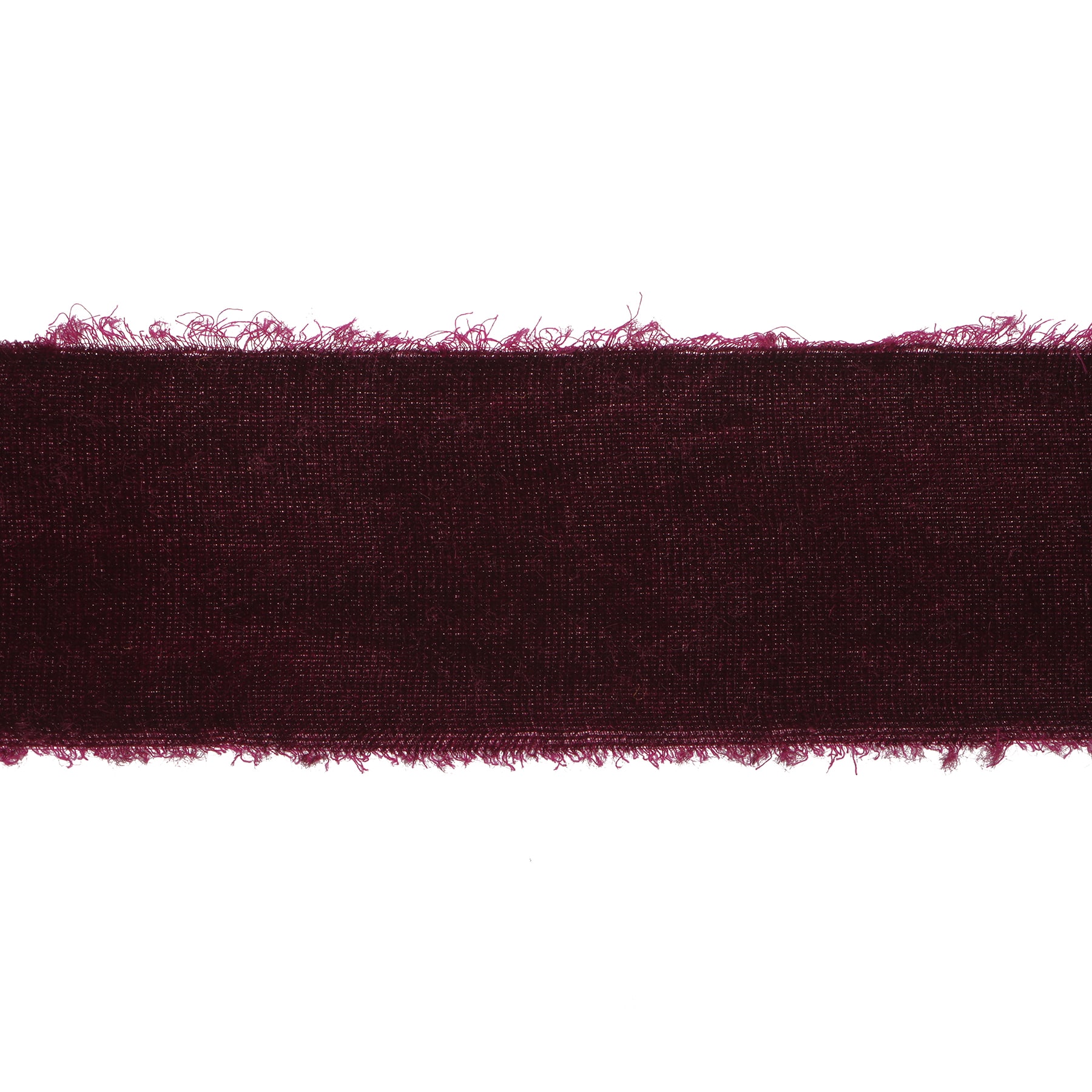 1.5&#x22; x 2yd. Red Velvet Ribbon with Distressed Edge by Ashland&#xAE; Gothic Bordeaux
