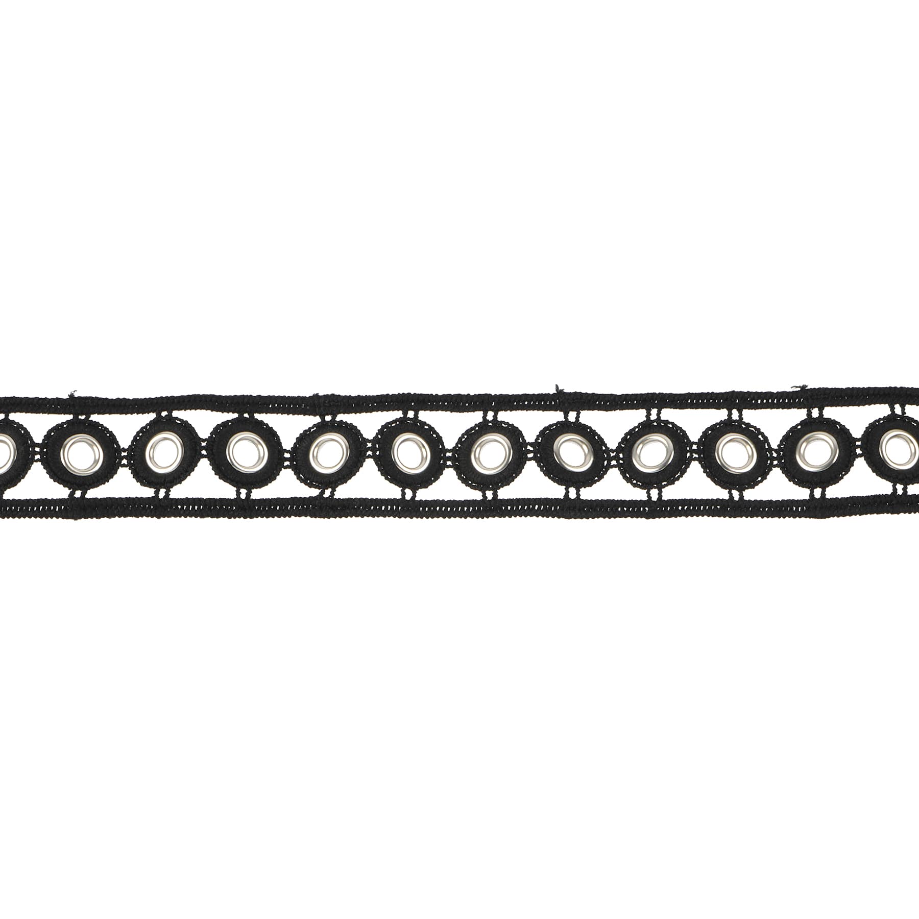 1&#x22; Black Eyelet Trim by Celebrate It&#xAE; Fashion Mode