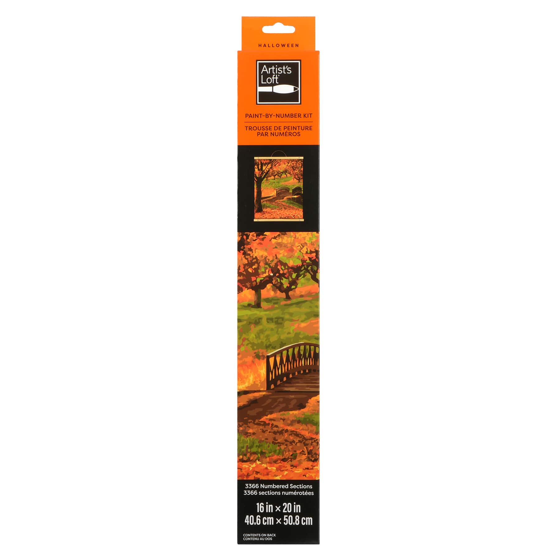 16&#x22; x 20&#x22; Fall Bridge Paint-by-Number Kit with Wood Display Hanger by Artist&#x27;s Loft&#xAE;