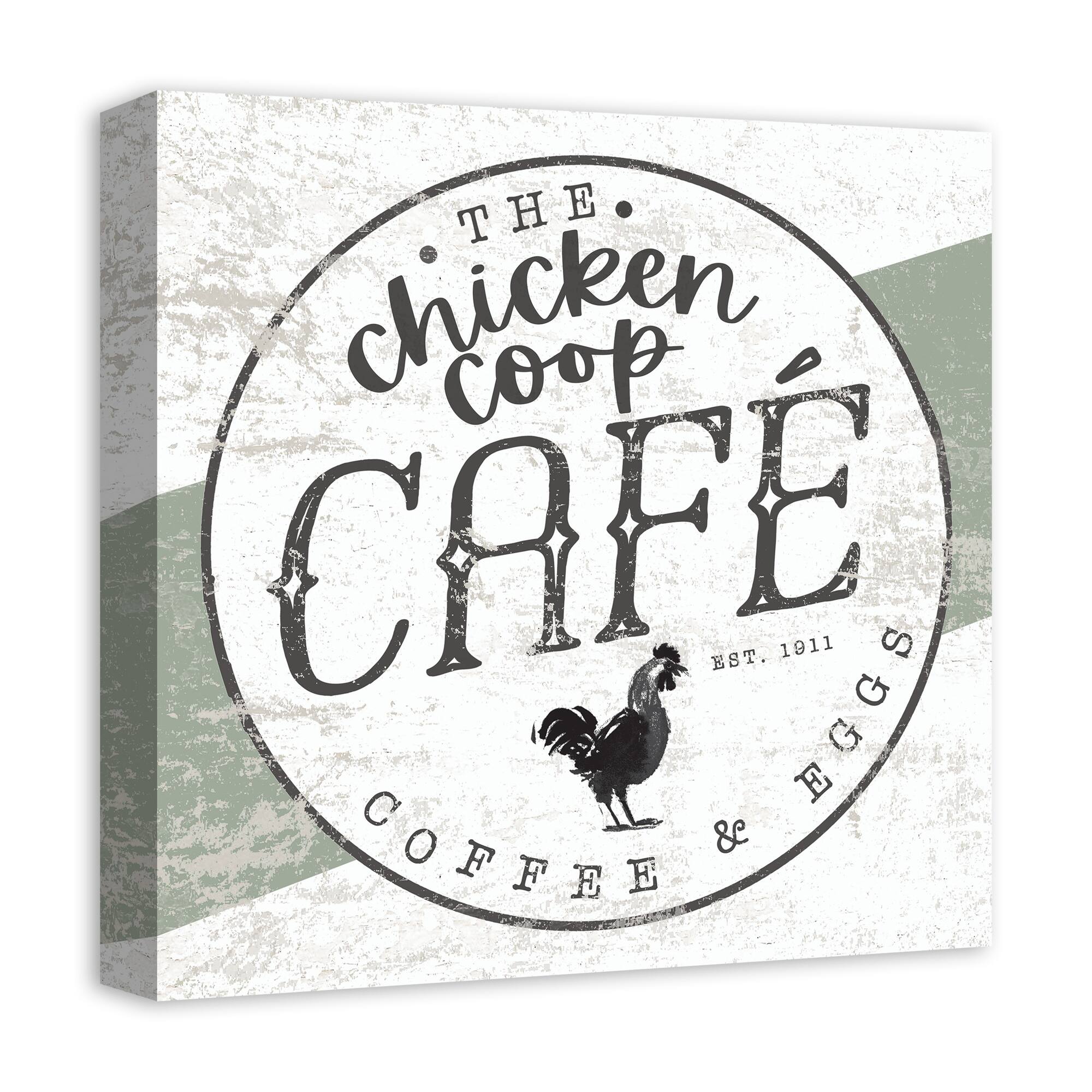 Chicken Coop Caf&#xE9; Canvas Wall Art
