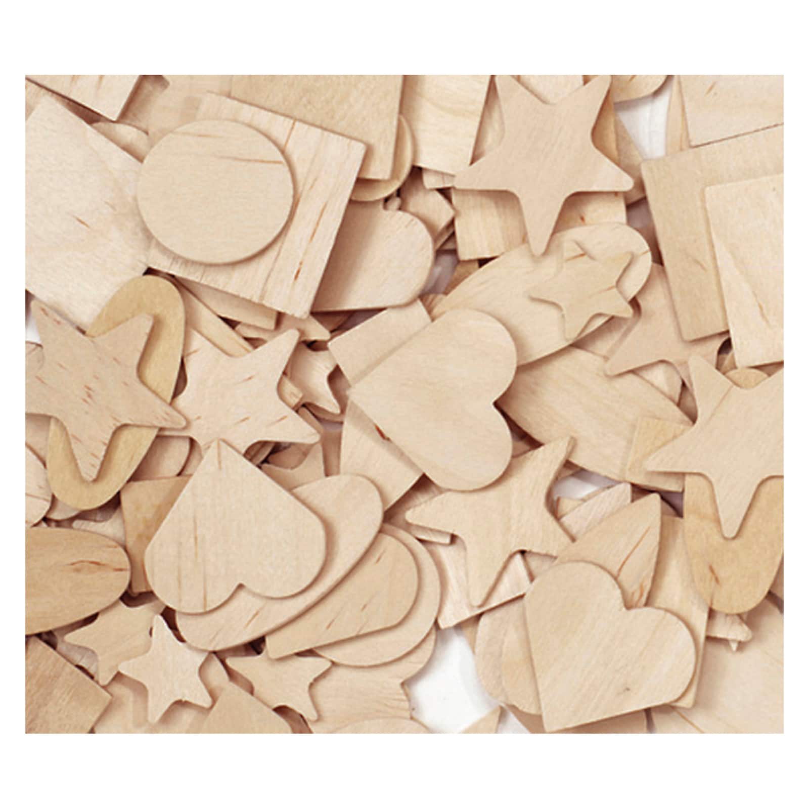 6 Packs: 1,000 ct. (6,000 total) Creativity Street&#xAE; Wooden Shapes