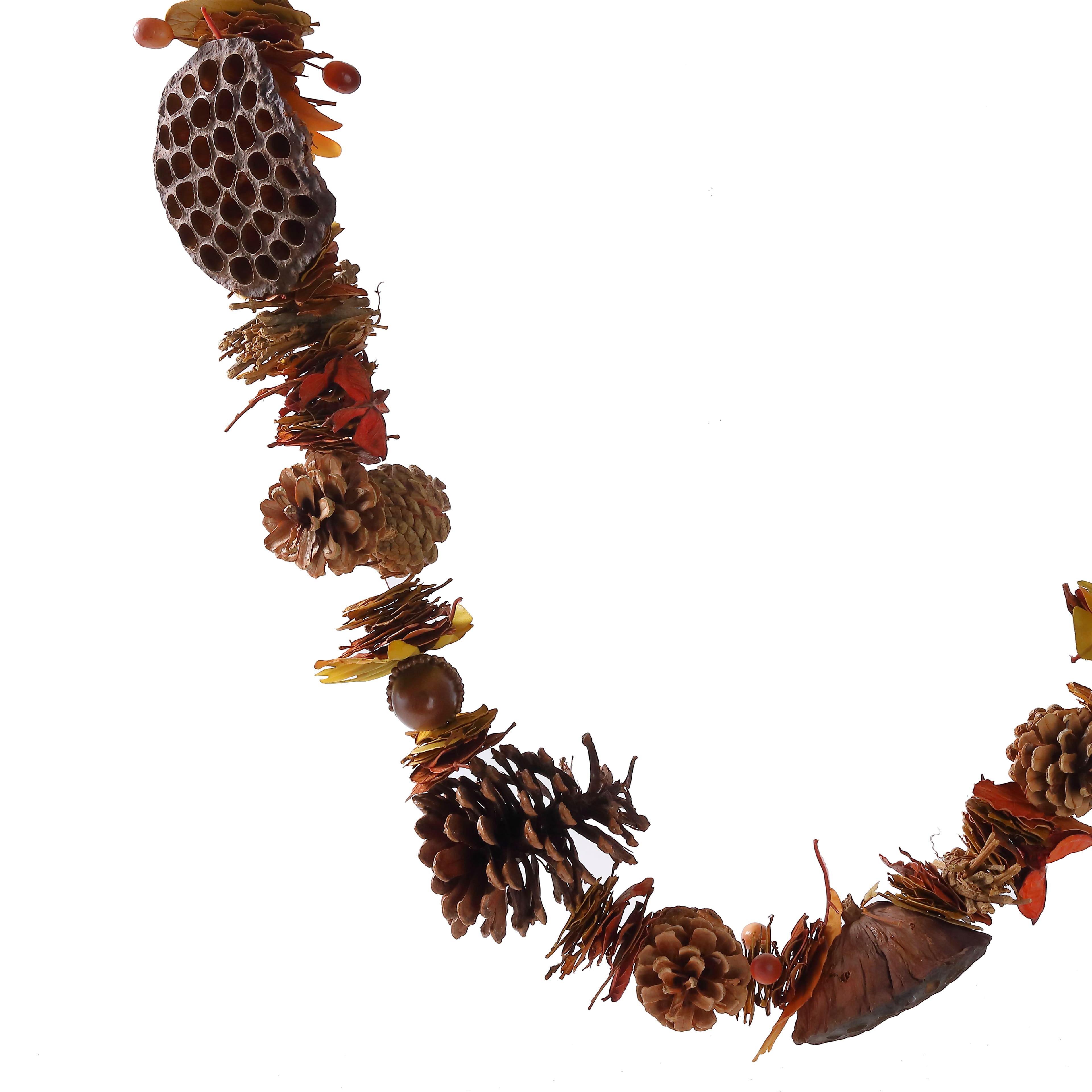 6ft. Pinecone &#x26; Lotus Pod Garland by Ashland&#xAE;