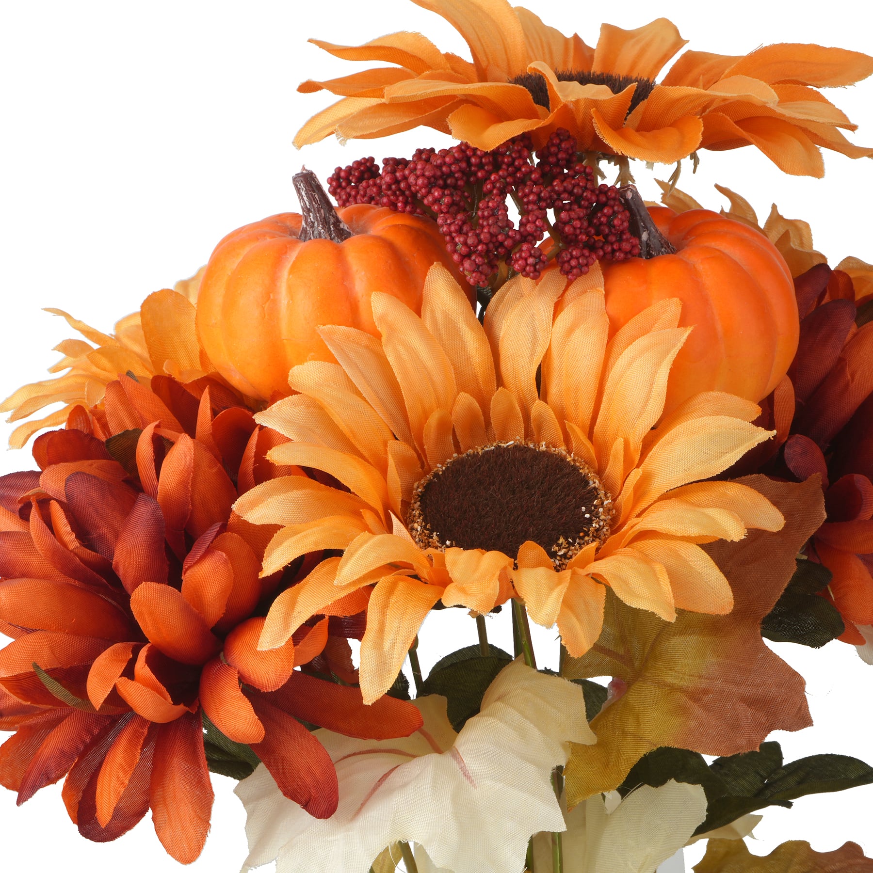 17&#x22; Sunflower &#x26; Mum Mixed Bush by Ashland&#xAE;