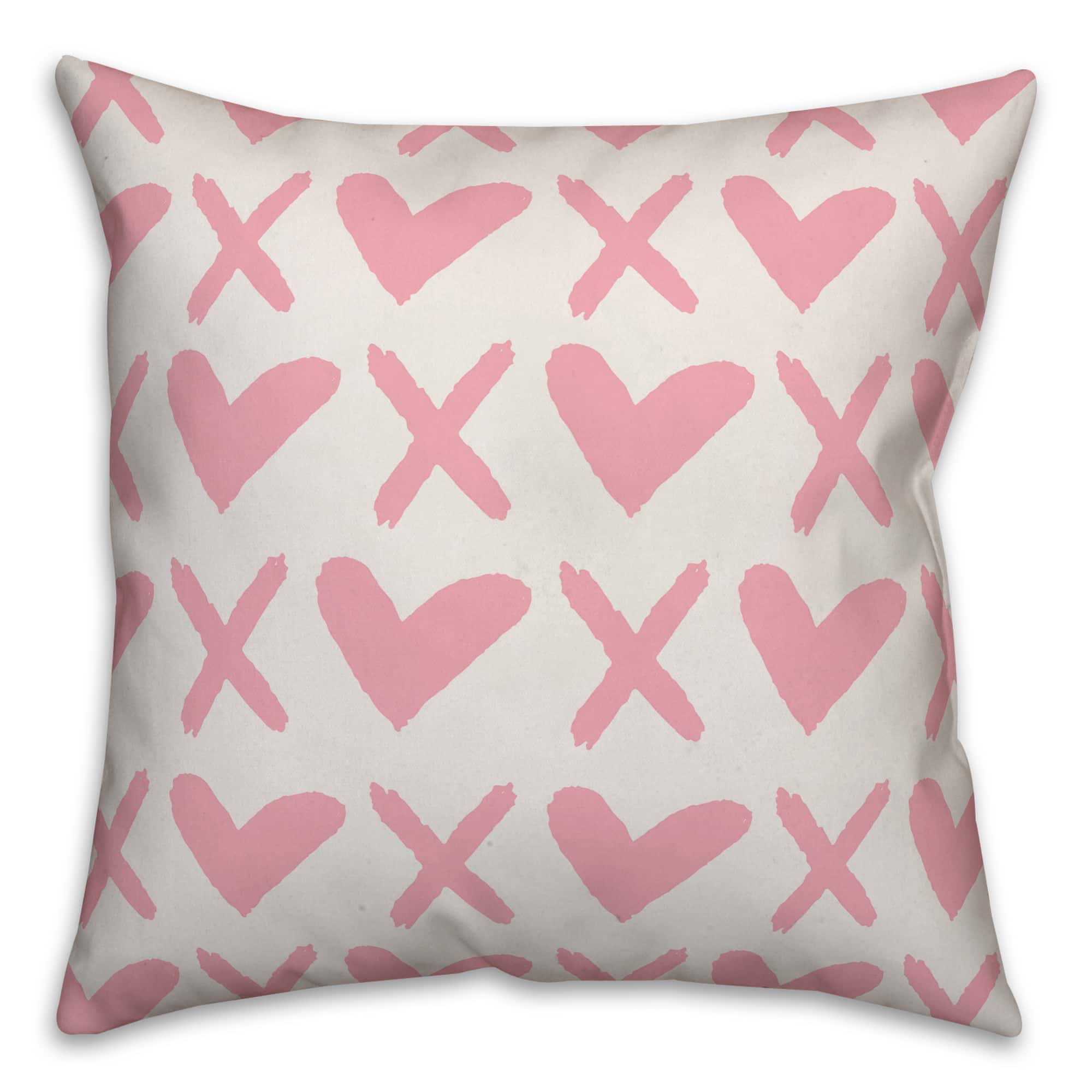 XO Pink Throw Pillow | Michaels