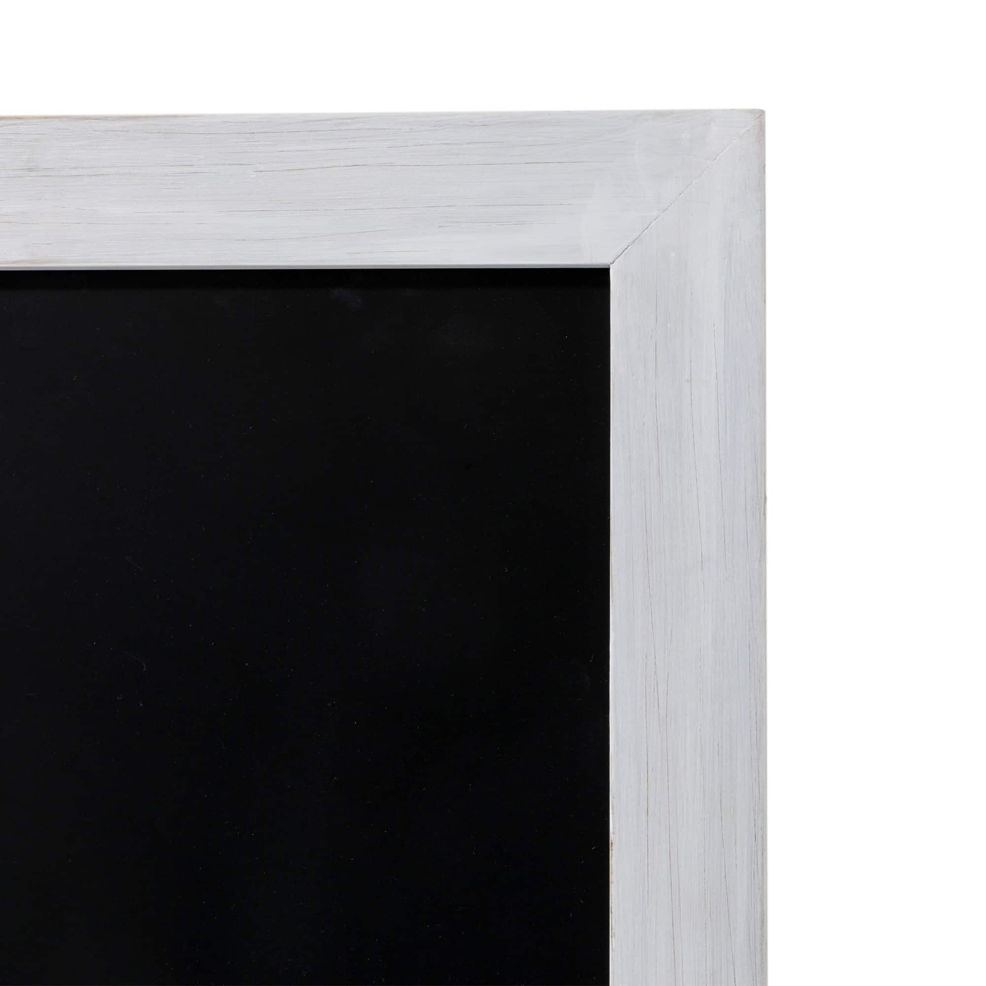 Glitzhome® 30" White Wood Chalkboard