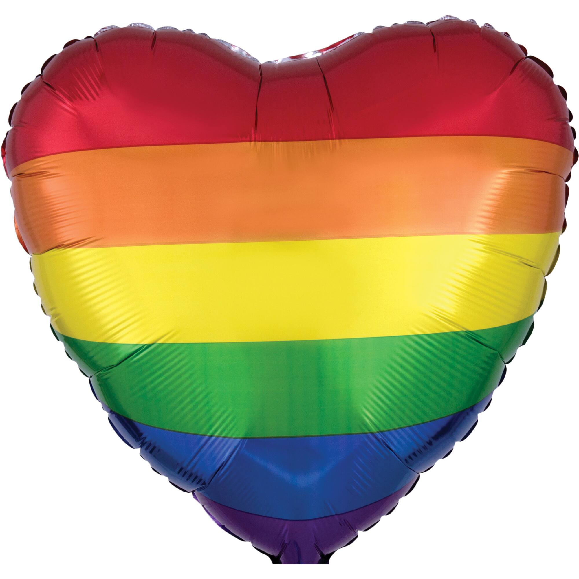 17&#x22; Rainbow Fun Heart Foil Balloon