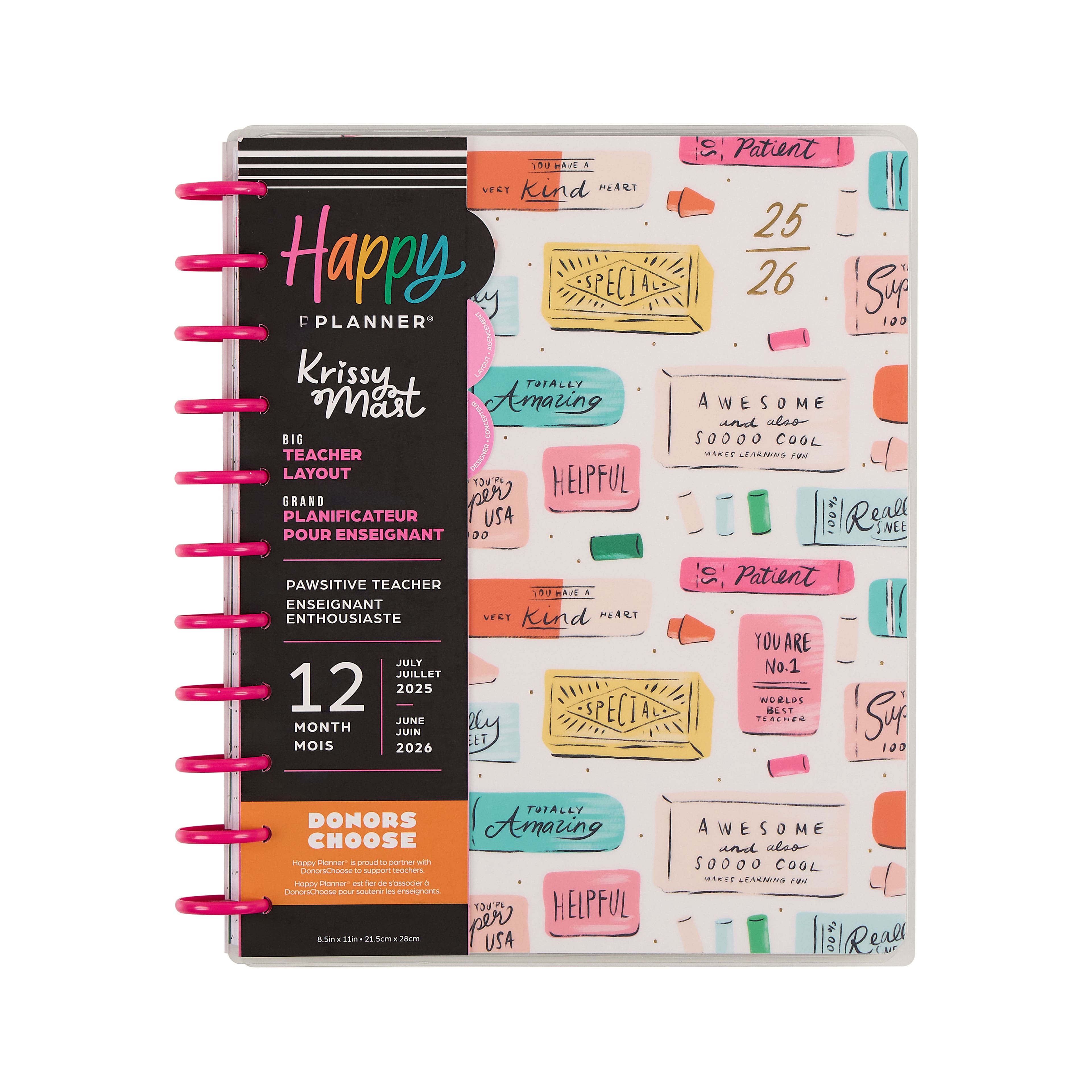 The Big Happy Planner® 2025-2026 Pawsitive Teacher Customizable Planner