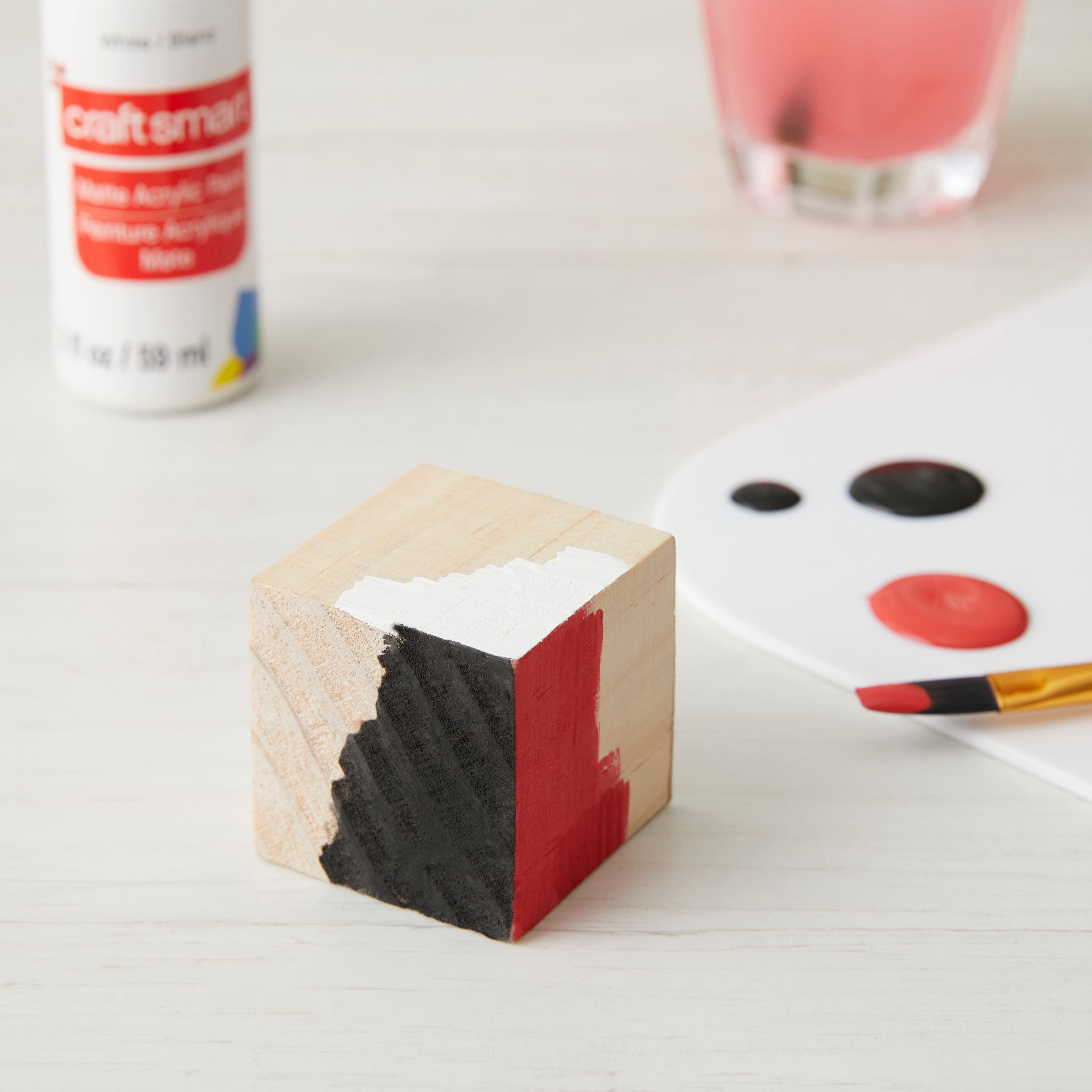 24 Pack: 1.5" Square Wood Block by Make Market®