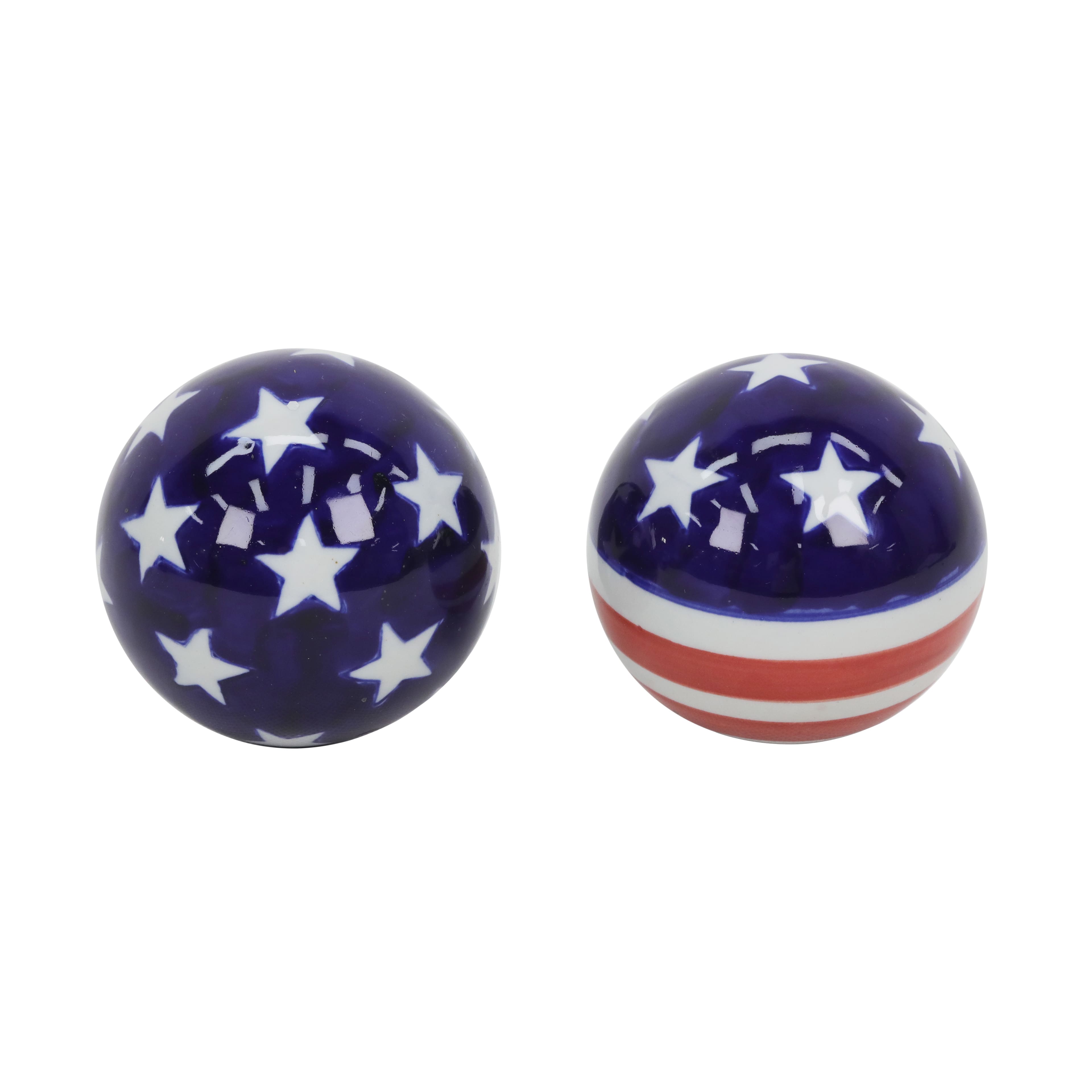 Assorted 3&#x22; Patriotic Ball Tabletop D&#xE9;cor by Celebrate It&#x2122;