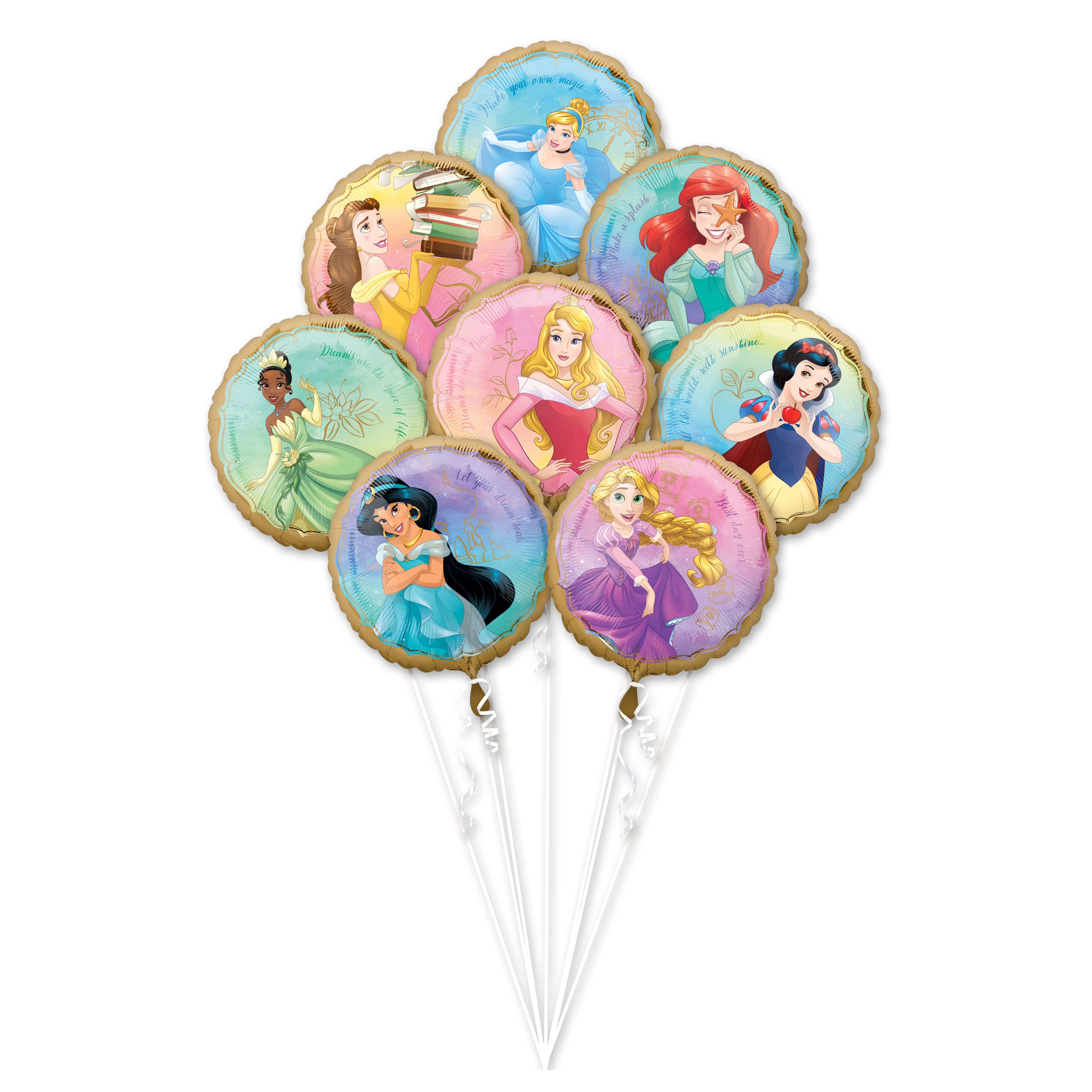 Disney® Princess Once Upon a Time 8-Piece Foil Balloon Bouquet