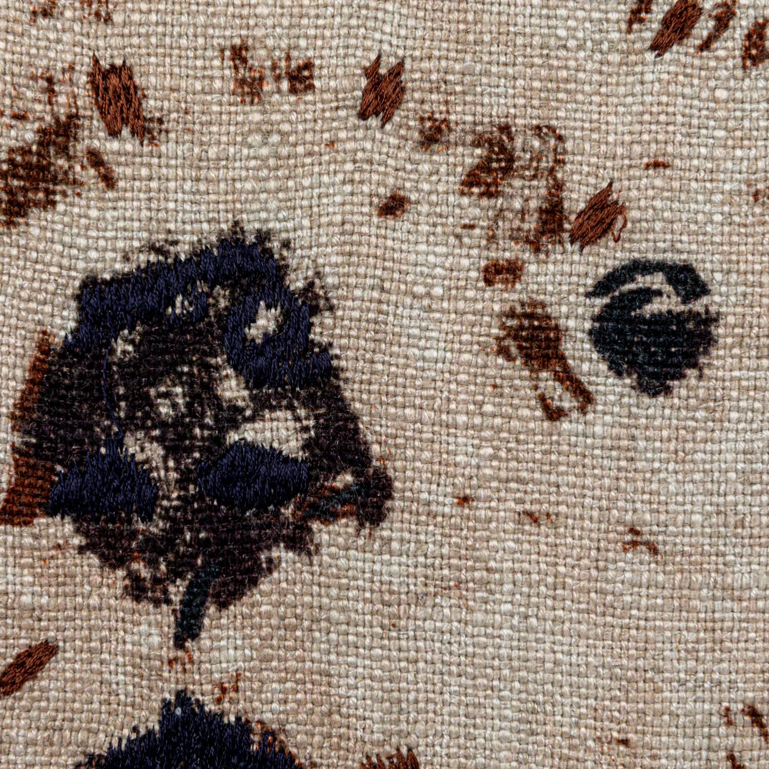 Hello Honey® Embroidered Animal Design Linen Pillow Set