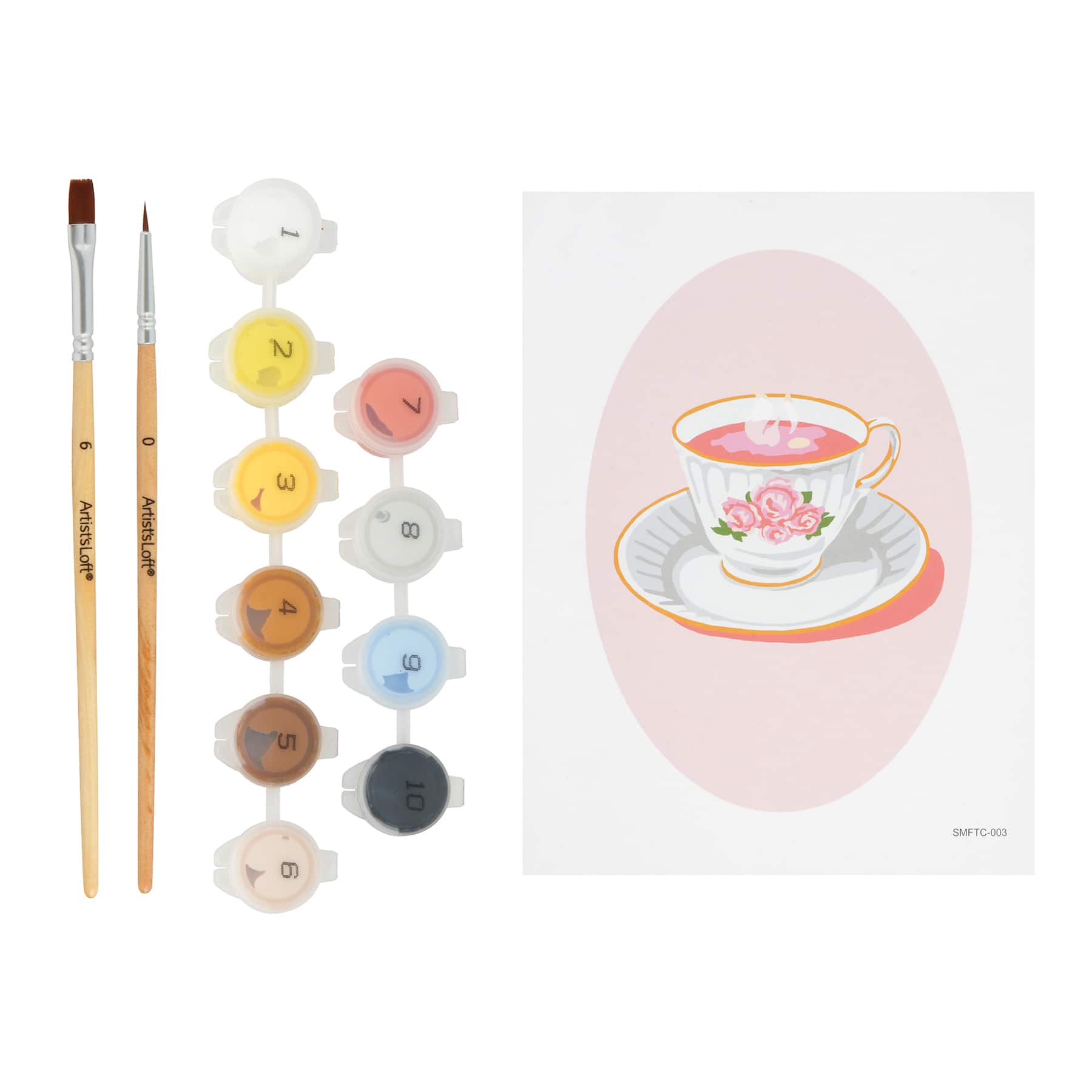Teacup Paint-by-Number Framed Mini Kit by Artist's Loft®