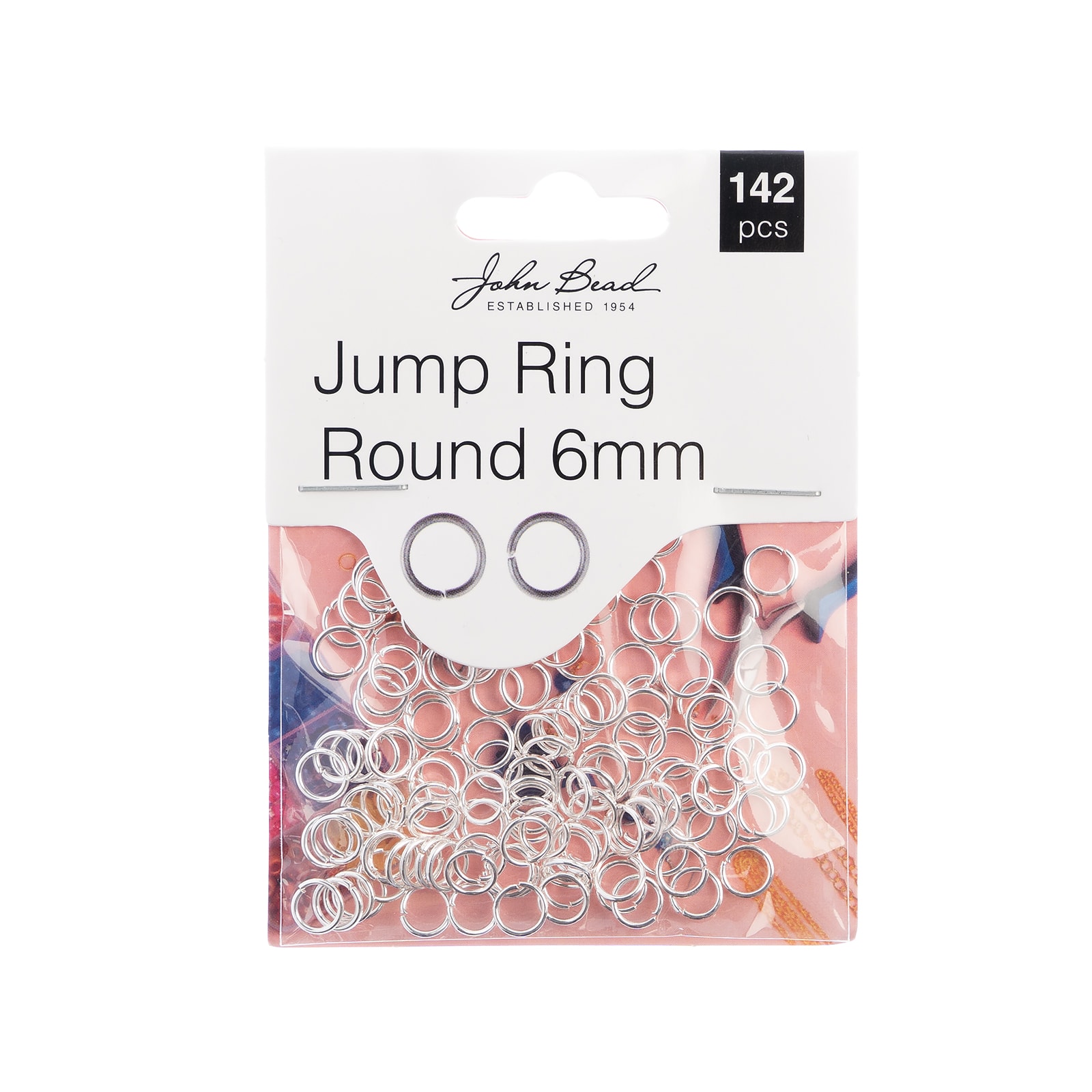 John Bead Must Have Findings 6mm Round Jump Ring, 142ct.
