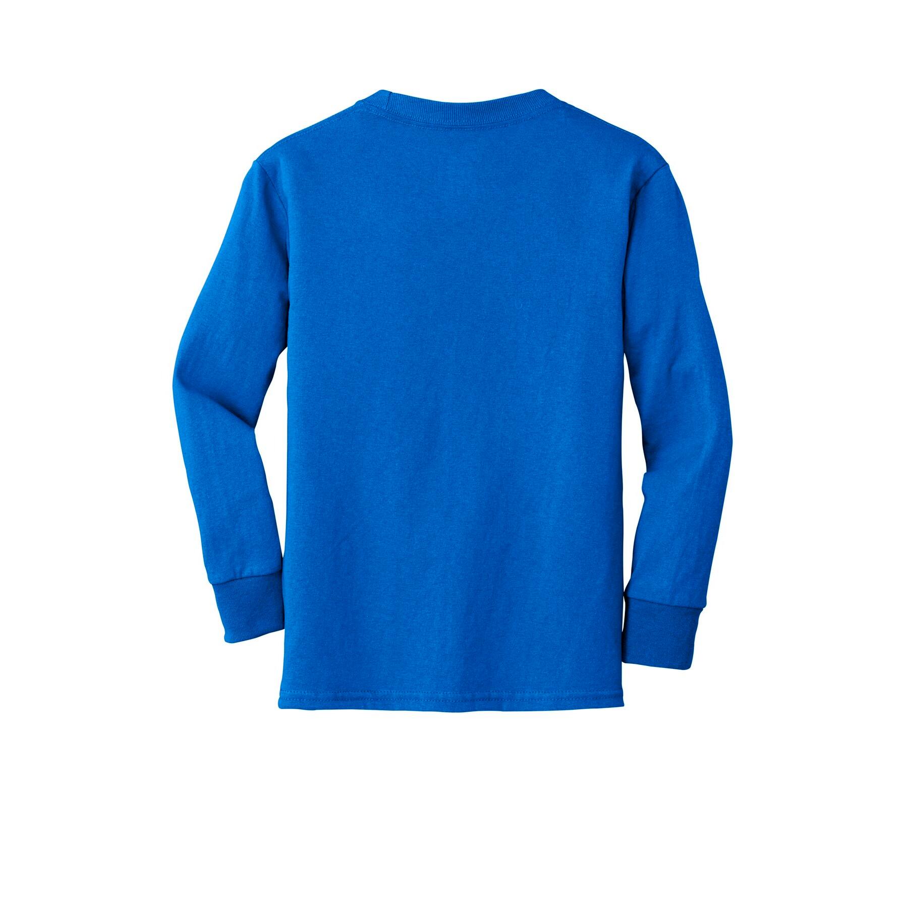 Port & Company® Youth Long Sleeve Core Cotton T-Shirt