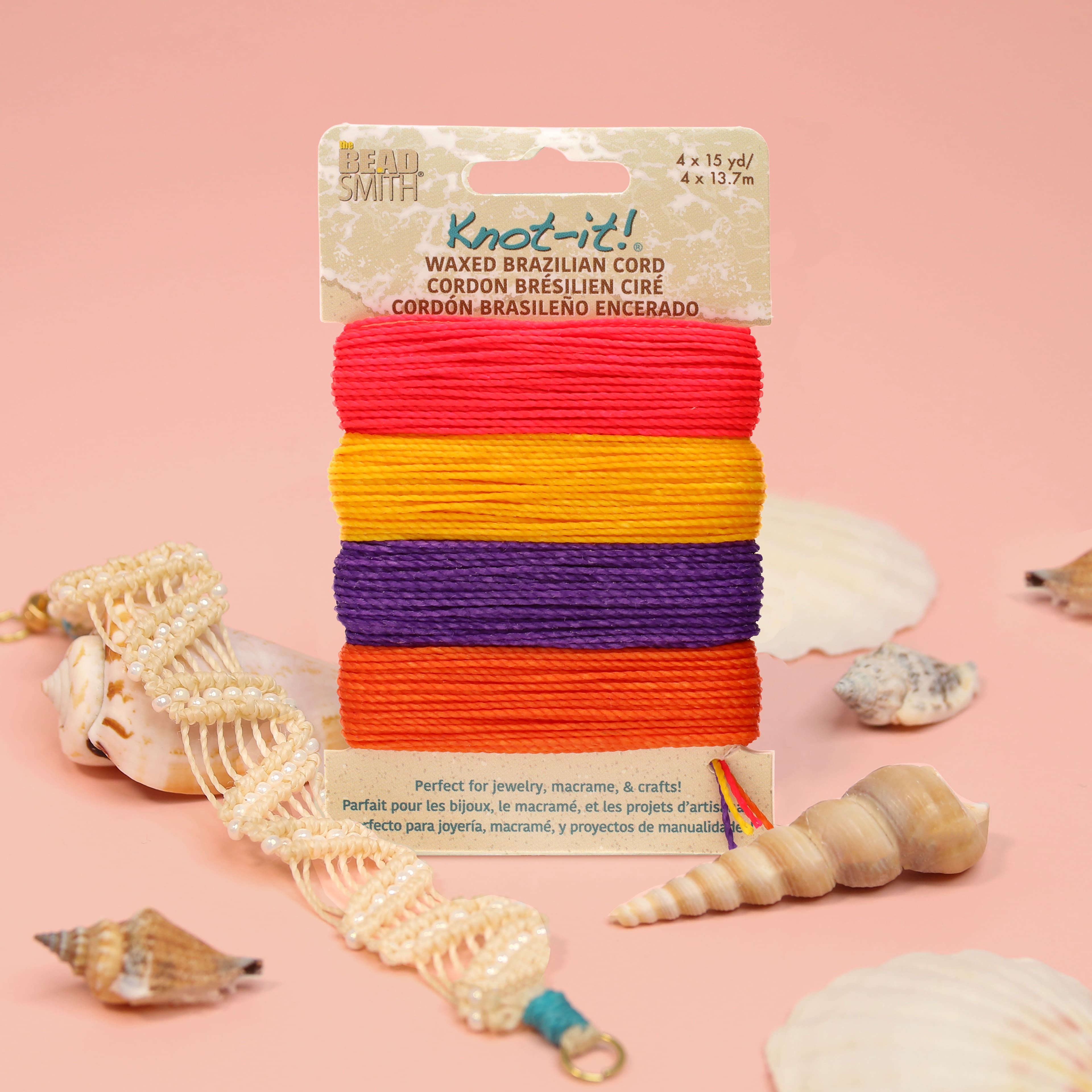 Beadsmith® Knot-it!™ Summer Sunset Waxed Brazilian Cord