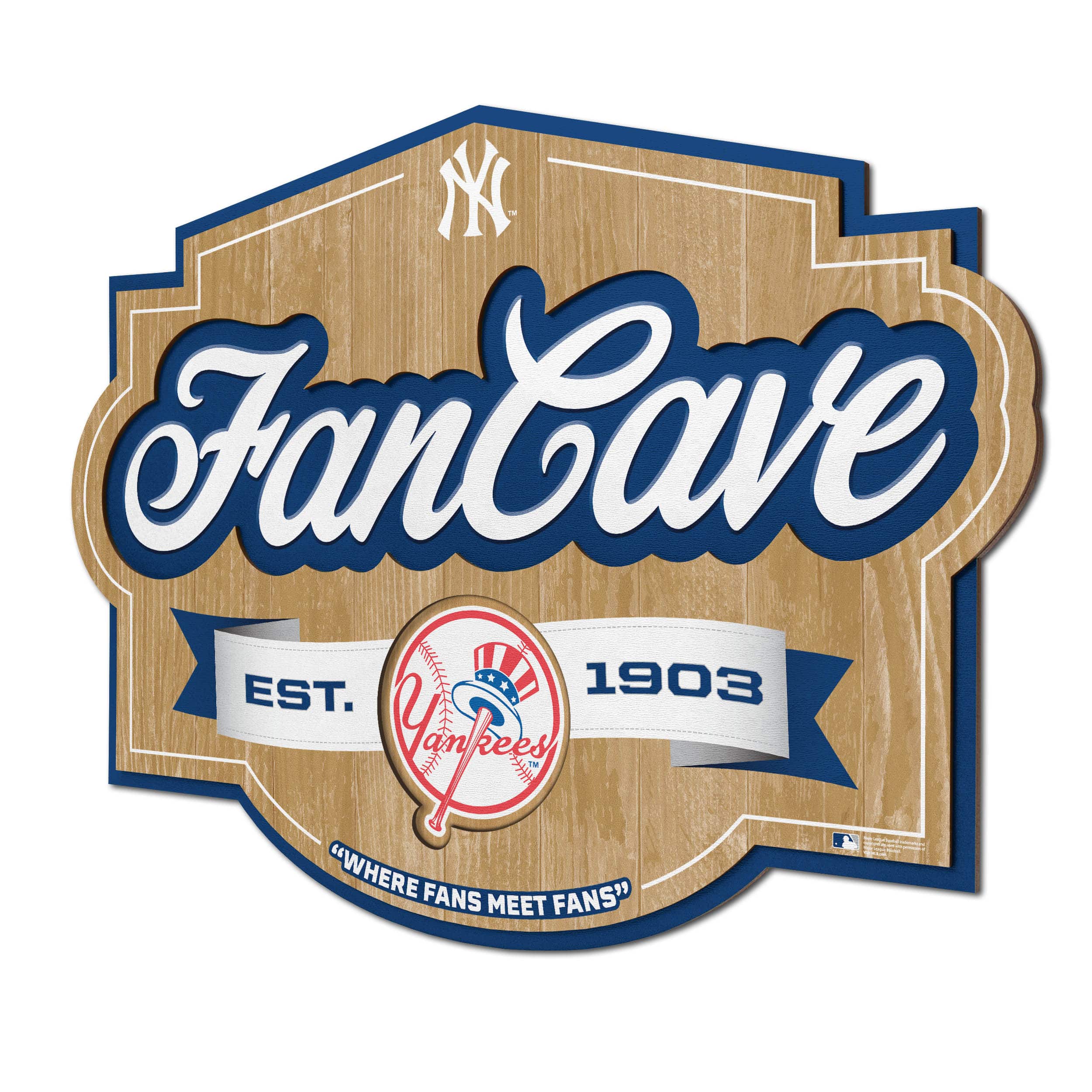MLB Fan Cave Sign